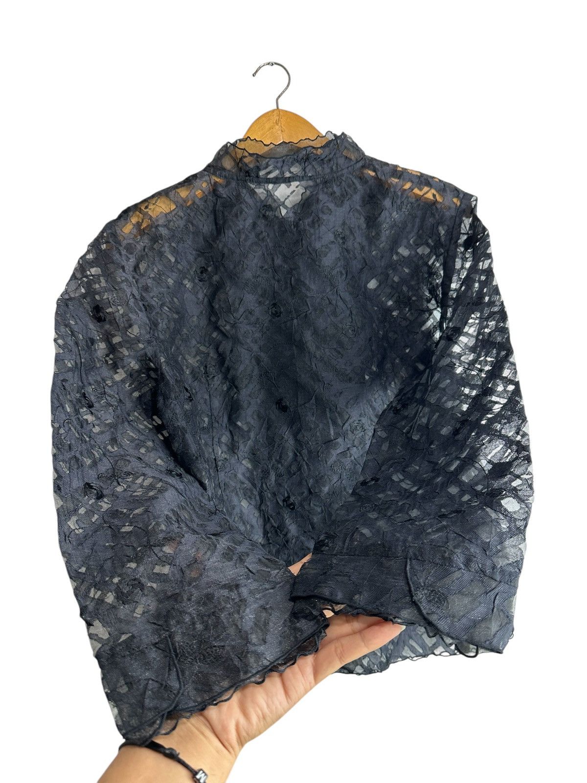 Beauty Beast RARE ROSASE CLUB TRANSPARENT SHIRT ISSEY MIYAKE YOHJI STYLE Size US M / EU 48-50 / 2 - 8 Thumbnail