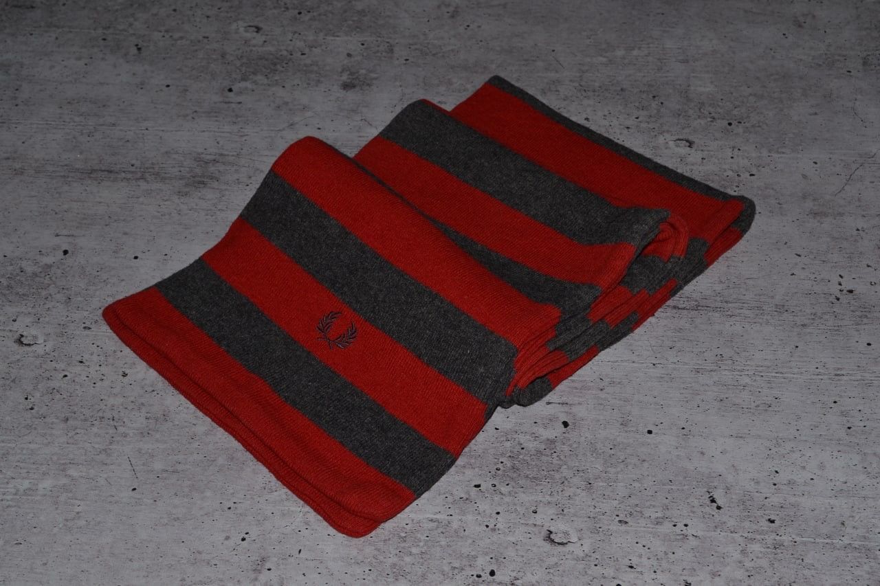 Fred Perry × Vintage Fred Perry Scarf Vintage Wool Size ONE SIZE - 1 Thumbnail