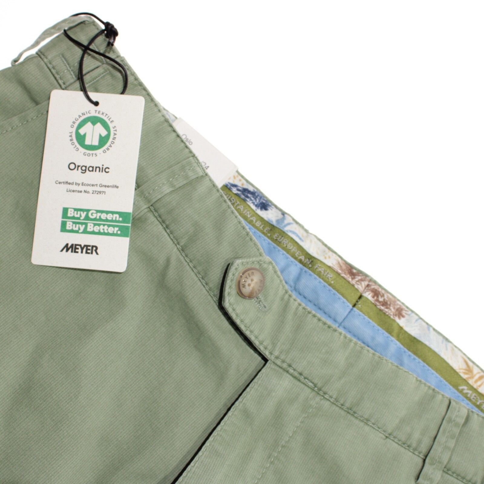 Other Meyer New with tags Chino Size 34 US In Green Size US 34 / EU 50 - 1 Thumbnail