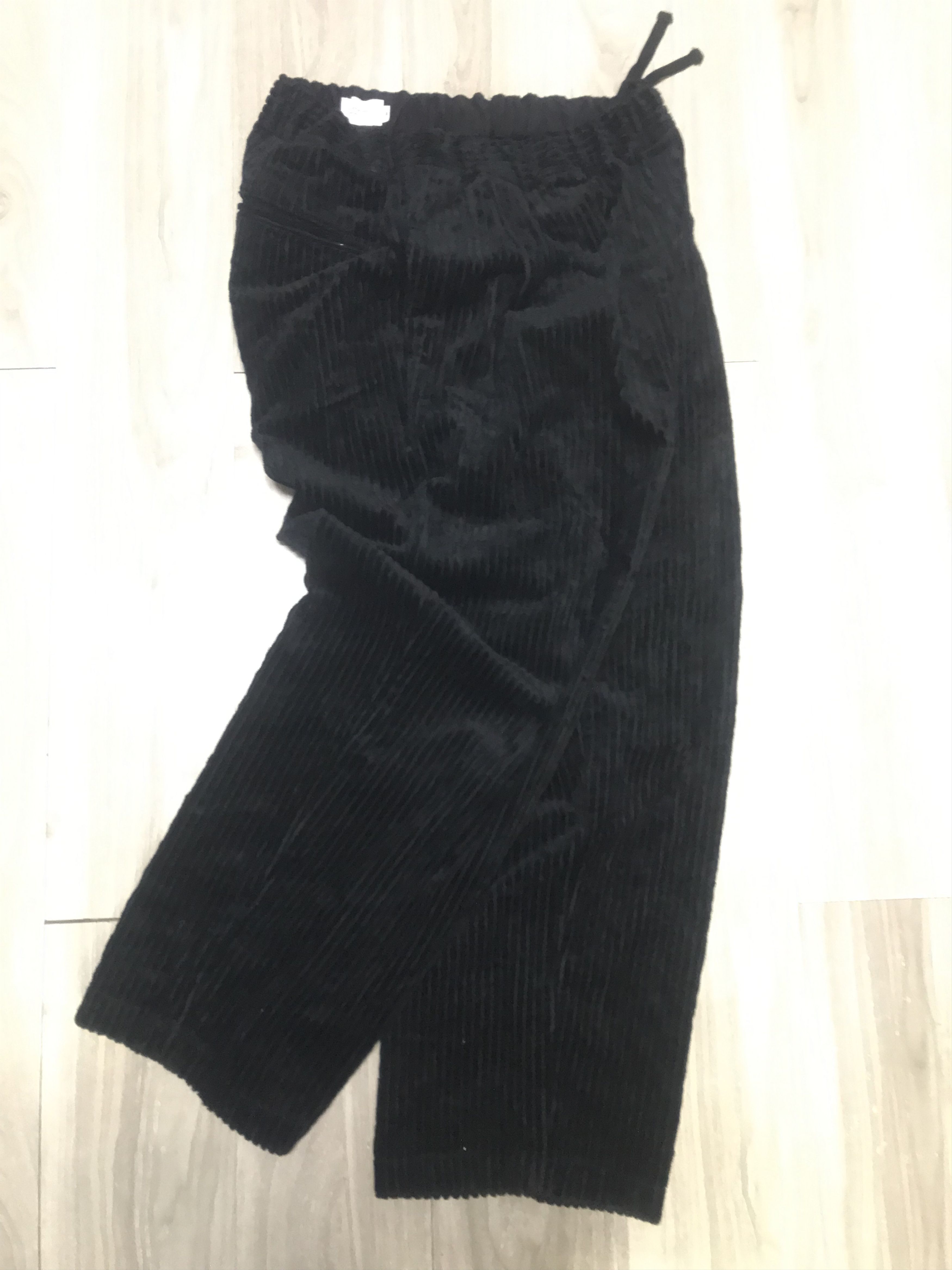 STILL BY HAND Still by Hand Corduroy Pleated Black Easy Pants Size US 30 / EU 46 - 3 Thumbnail