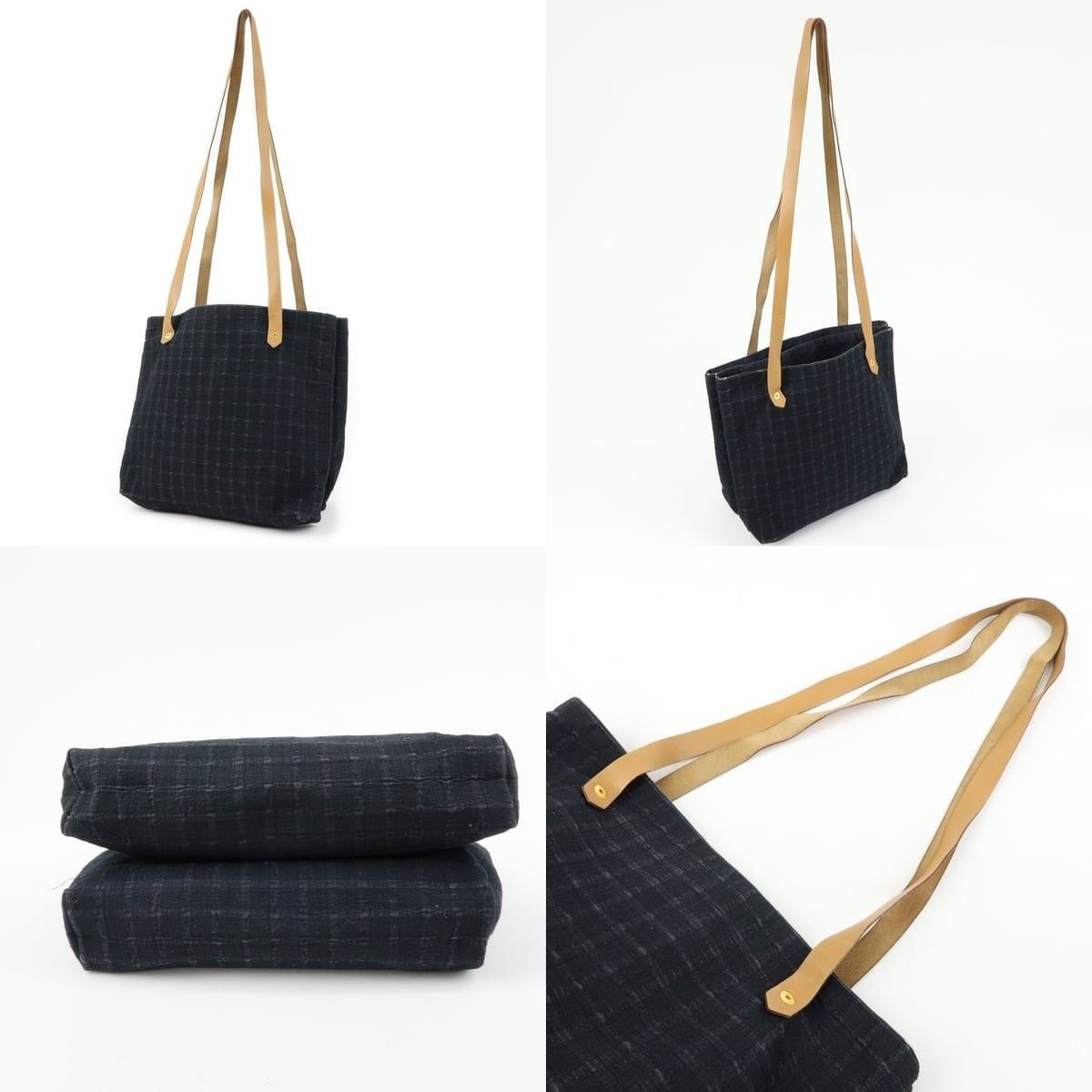 Hermes Hermes Amedaba Cabas de Poche Cotton Canvas & Leather Tote Size ONE SIZE - 3 Thumbnail