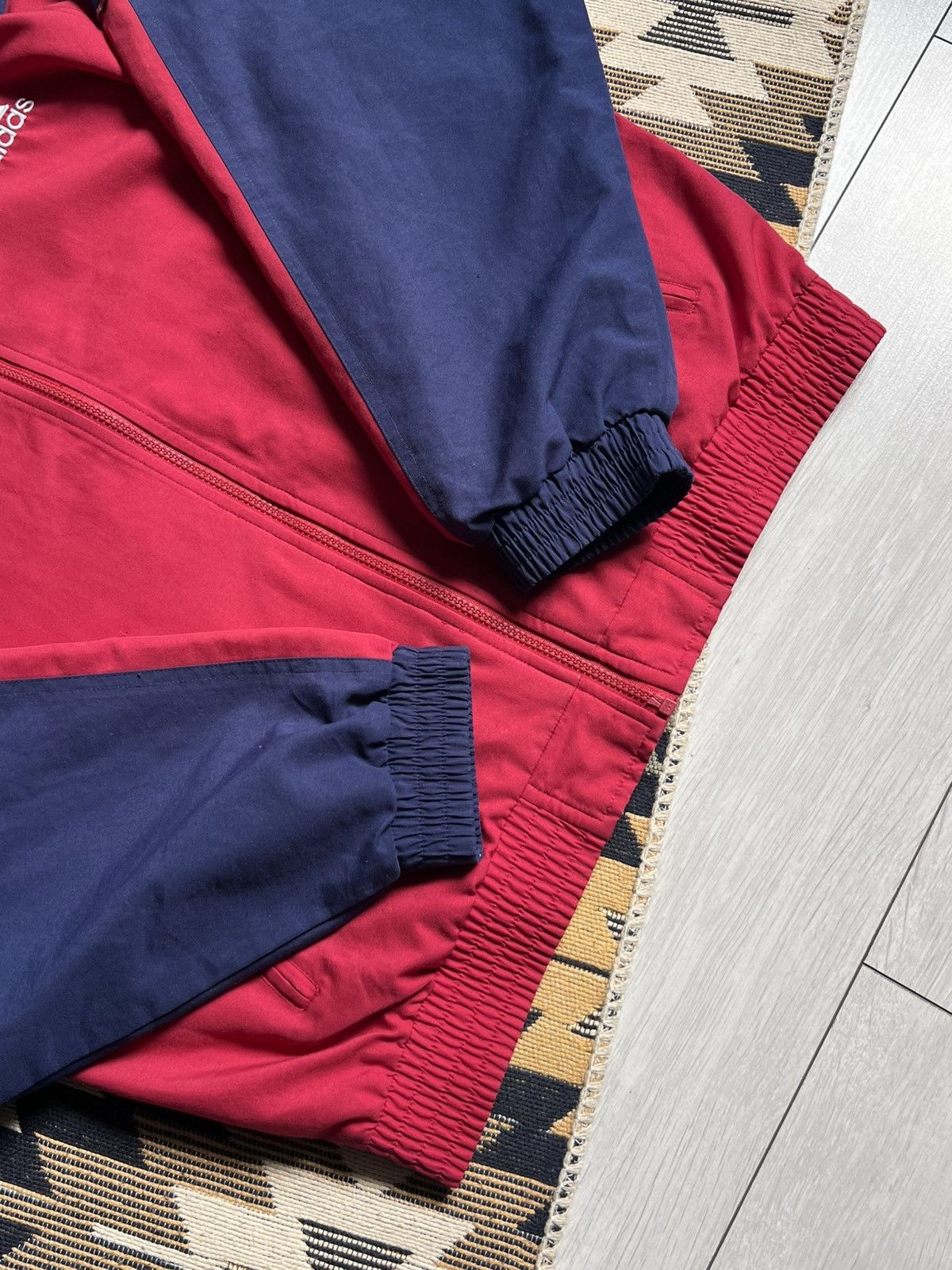 Adidas Vintage Adidas 3 Stripes Nylon Jacket Size US M / EU 48-50 / 2 - 8 Thumbnail