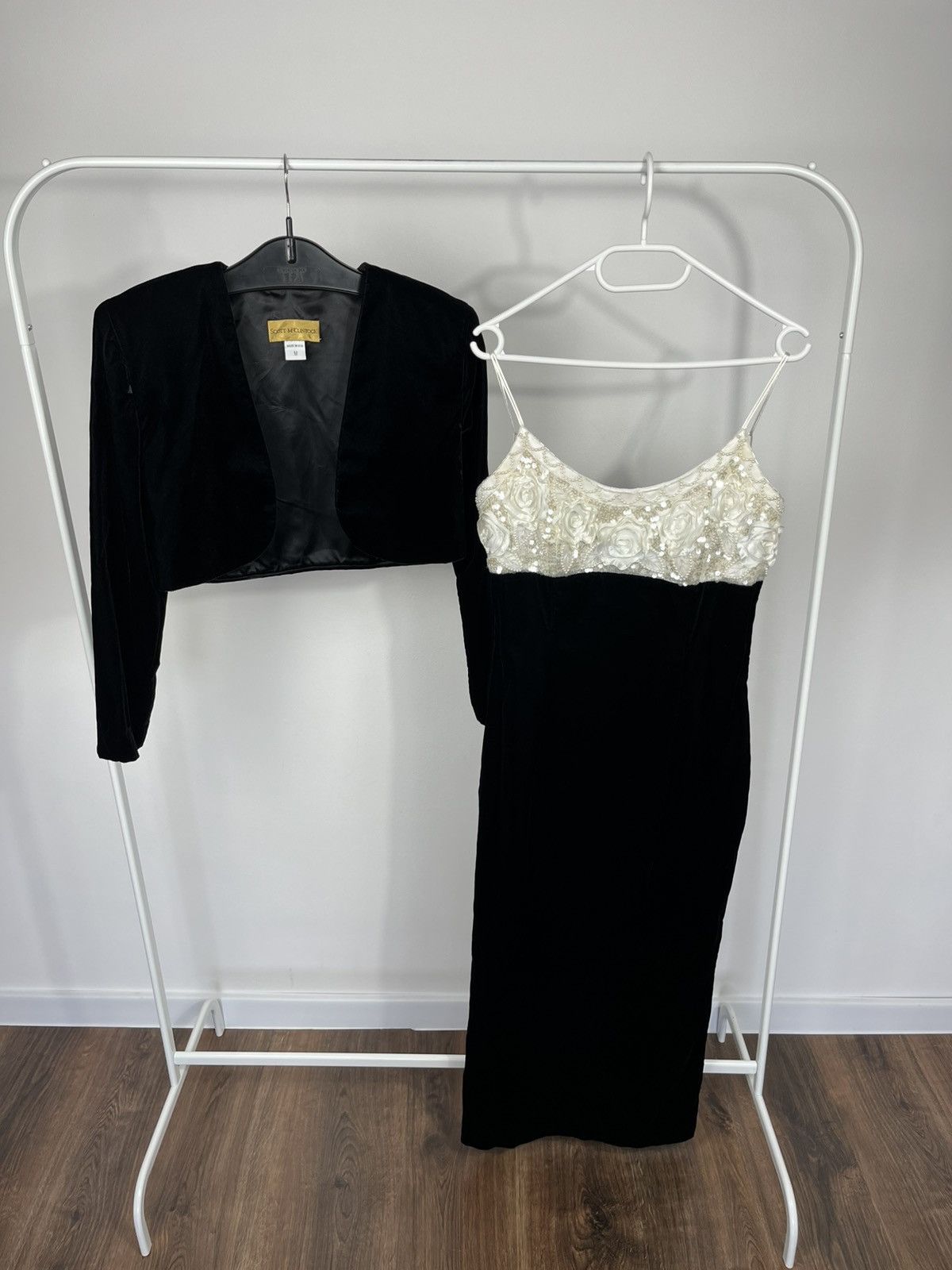 Other Scott McClintock Velvet Dress Set Black Strap Bolero USA M Size M / US 6-8 / IT 42-44 - 1 Thumbnail