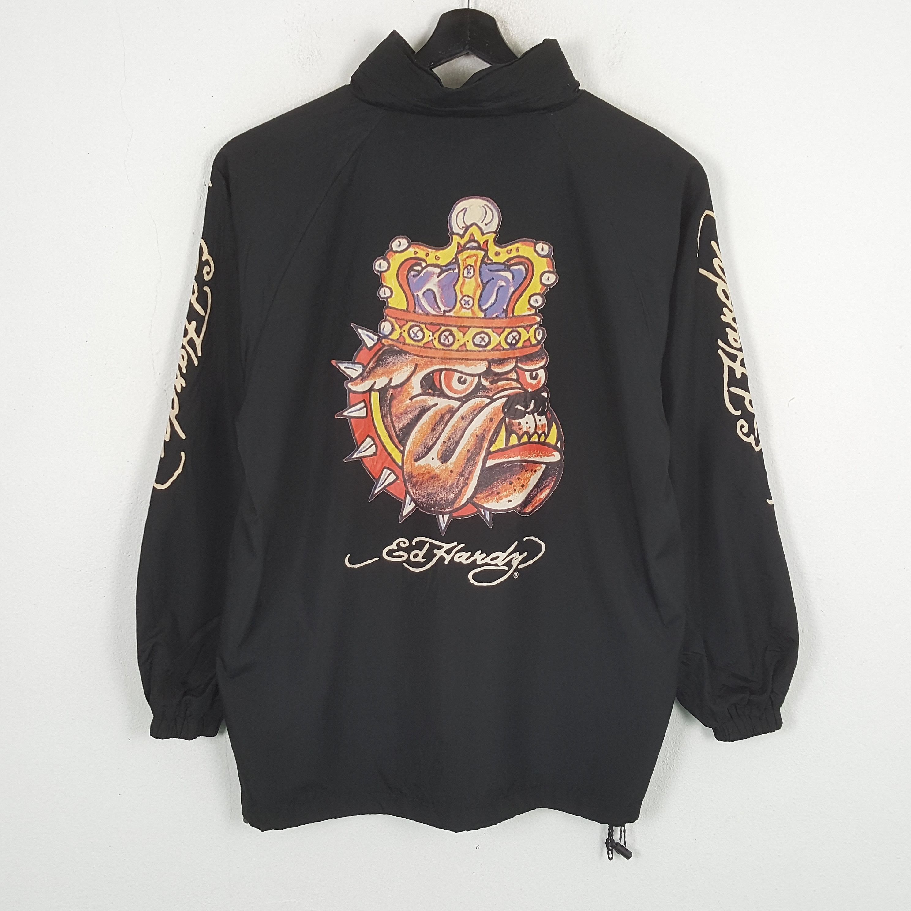 Ed Hardy × Vintage ED HARDY Designer Brand Windbreaker Jacket Size US L / EU 52-54 / 3 - 1 Thumbnail