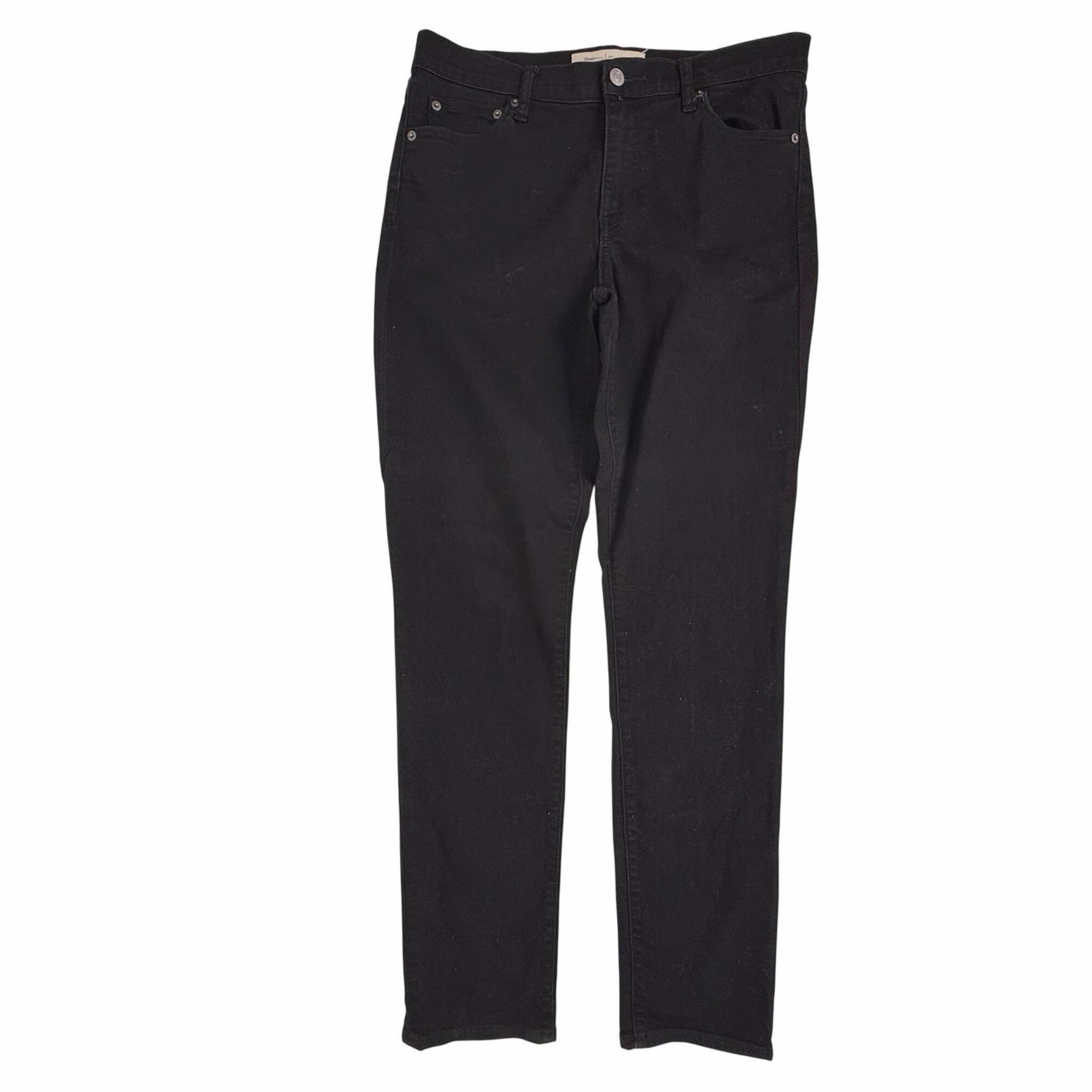Gap Gap 1969 Women's Real Straight Classic Black Jeans Size 30L Size 30" / US 8 / IT 44 - 1 Thumbnail