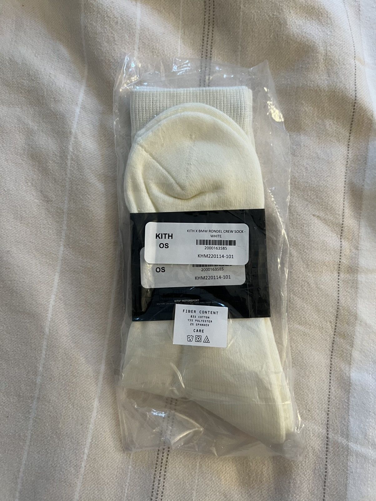 BMW × Kith Kith for BMW Rondel Crew Socks white FW24 One Size Size ONE SIZE - 5 Thumbnail