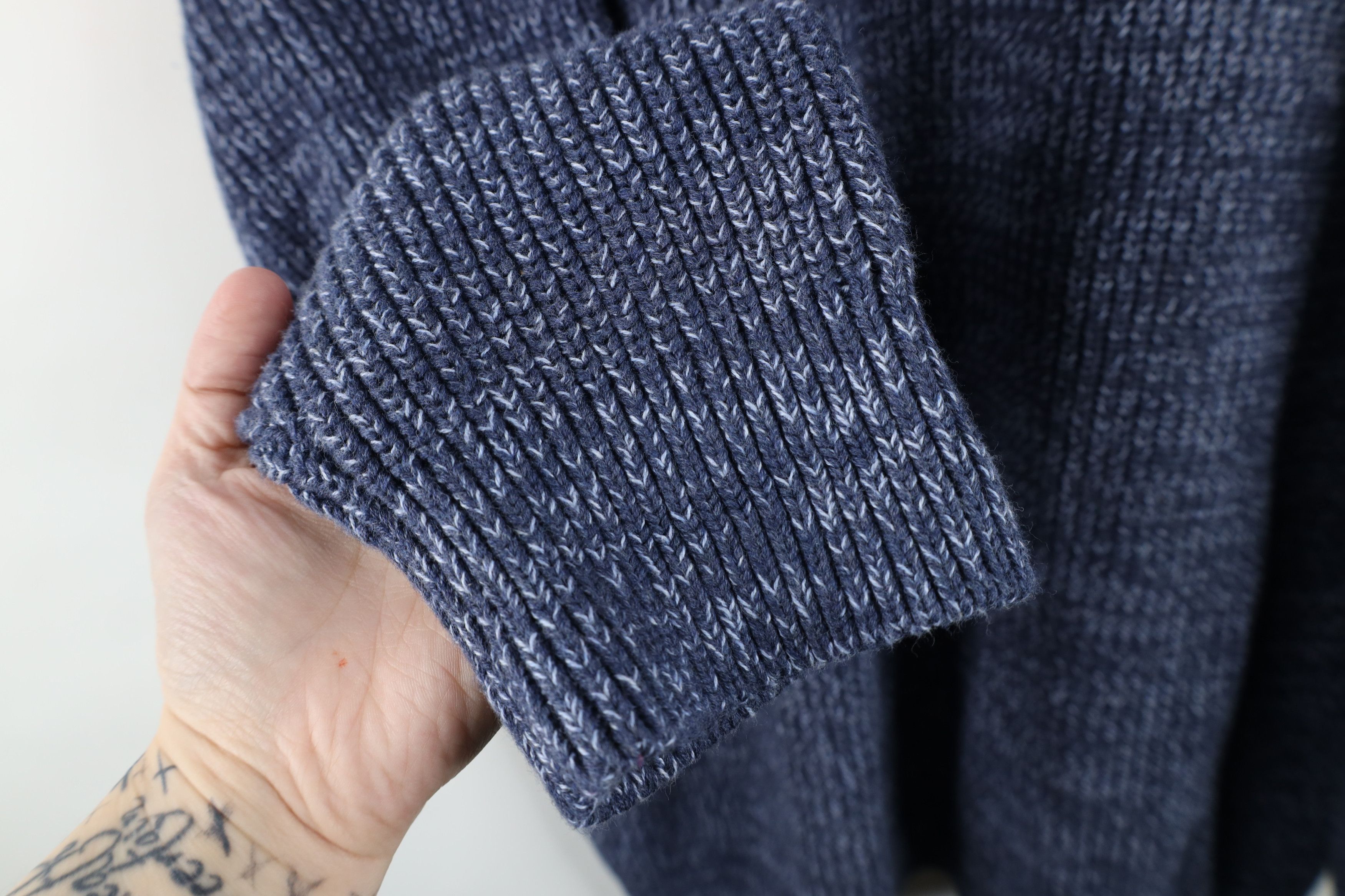 L.L. Bean Deadstock Vintage LL Bean Ribbed Knit Sweater Blue Size US XXL / EU 58 / 5 - 7 Thumbnail