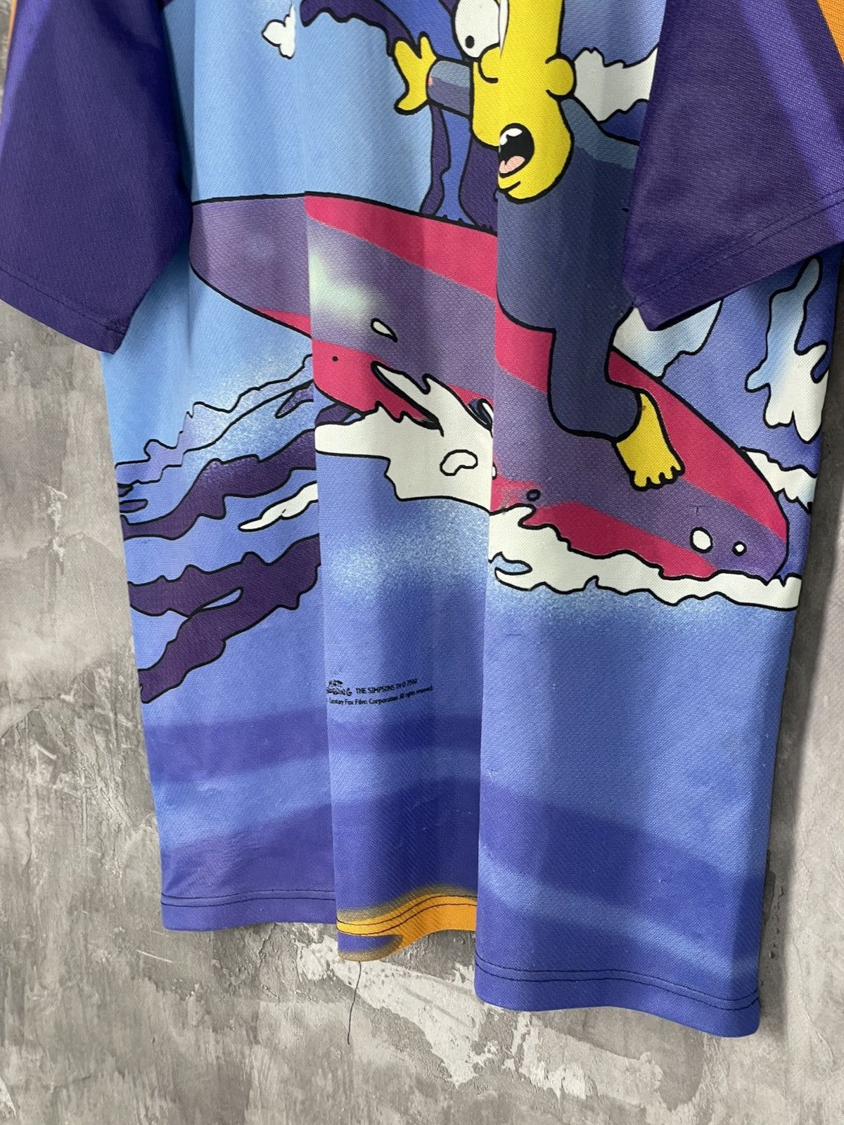 The Simpsons × Vintage Vintage 90s The Simpsons Surf Y2K Overprint Art t-shirt Size US L / EU 52-54 / 3 - 8 Thumbnail