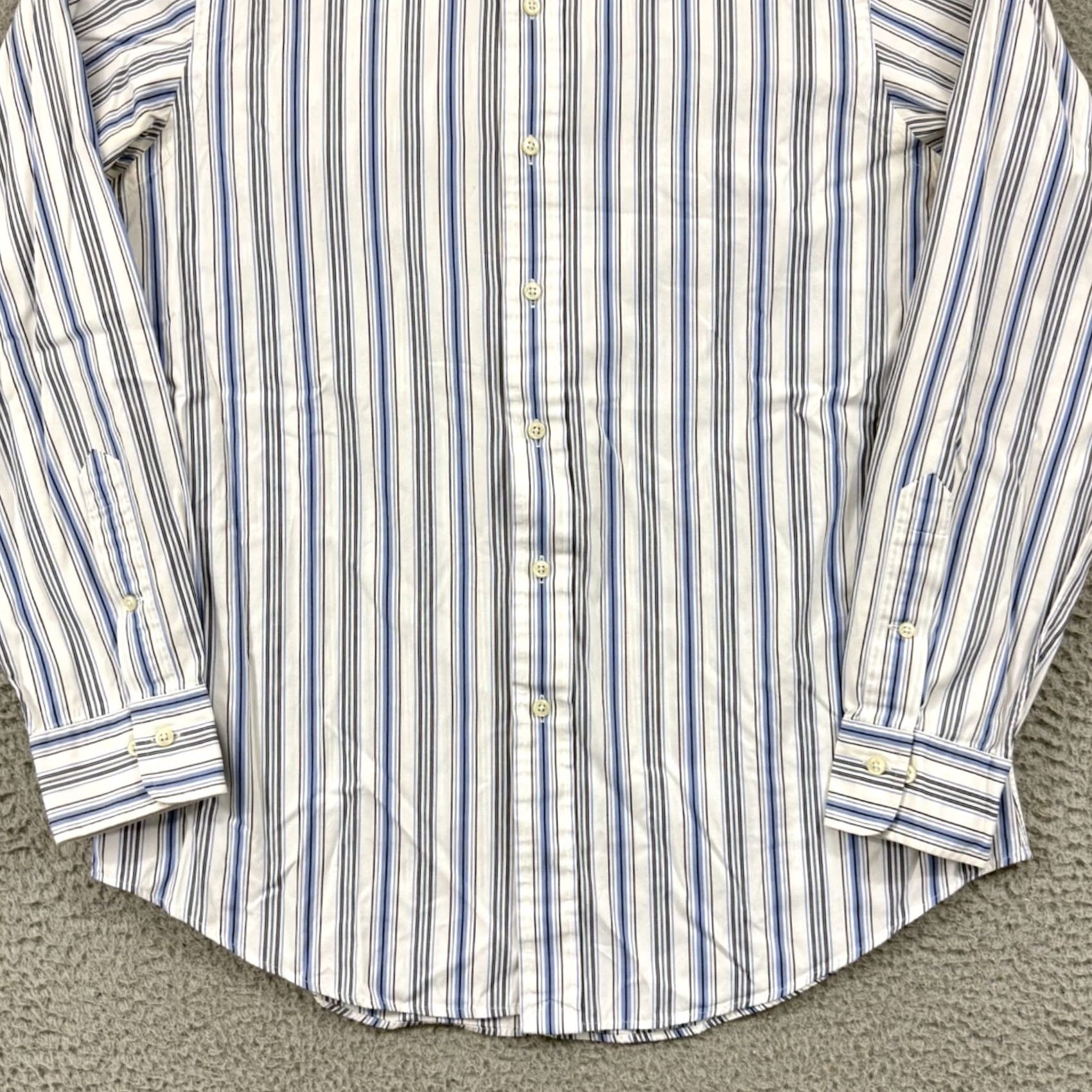 Polo Ralph Lauren VINTAGE Polo Ralph Lauren Shirt Mens Large Blue Long Sleeve Custom Fit Size US L / EU 52-54 / 3 - 2 Thumbnail