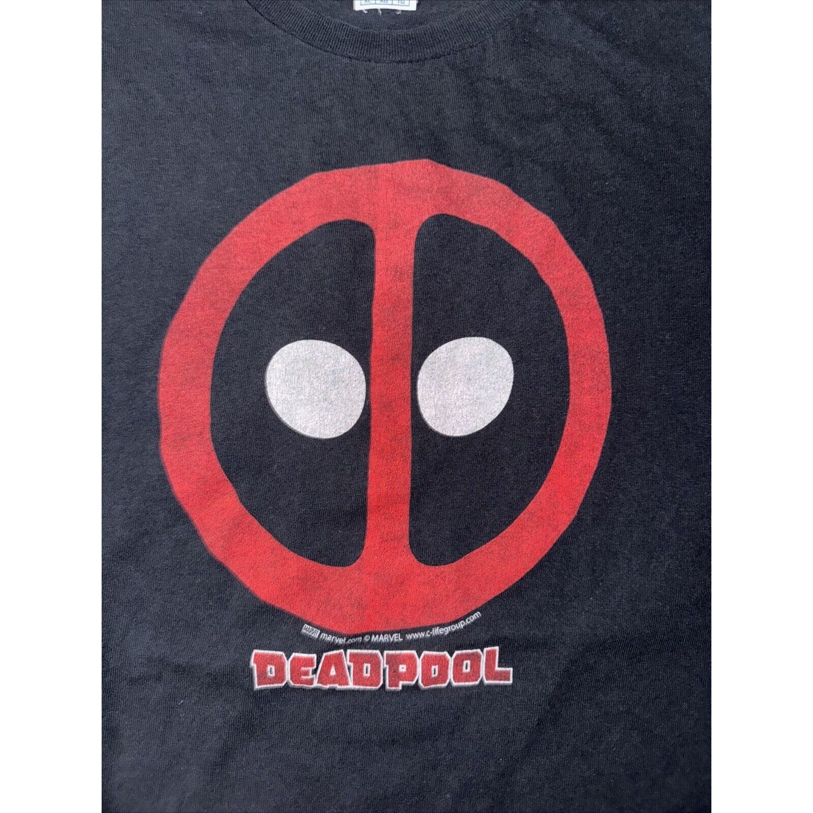 Marvel Comics × Vintage Deadpool Movie Promo T-Shirt Black XL 21x29 Size US XL / EU 56 / 4 - 2 Thumbnail