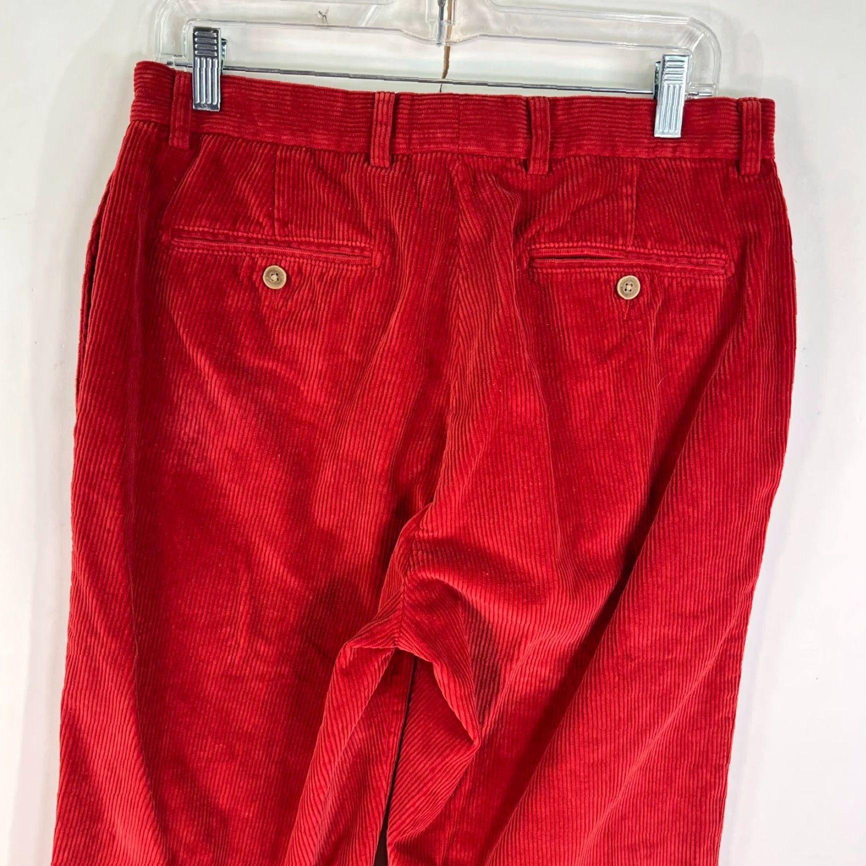 Tommy Hilfiger VINTAGE Tommy Hilfiger Corduroy Pants Slim? Baggy Straight Leg Mens 32 Inseam 30 Red Size US 32 / EU 48 - 6 Thumbnail