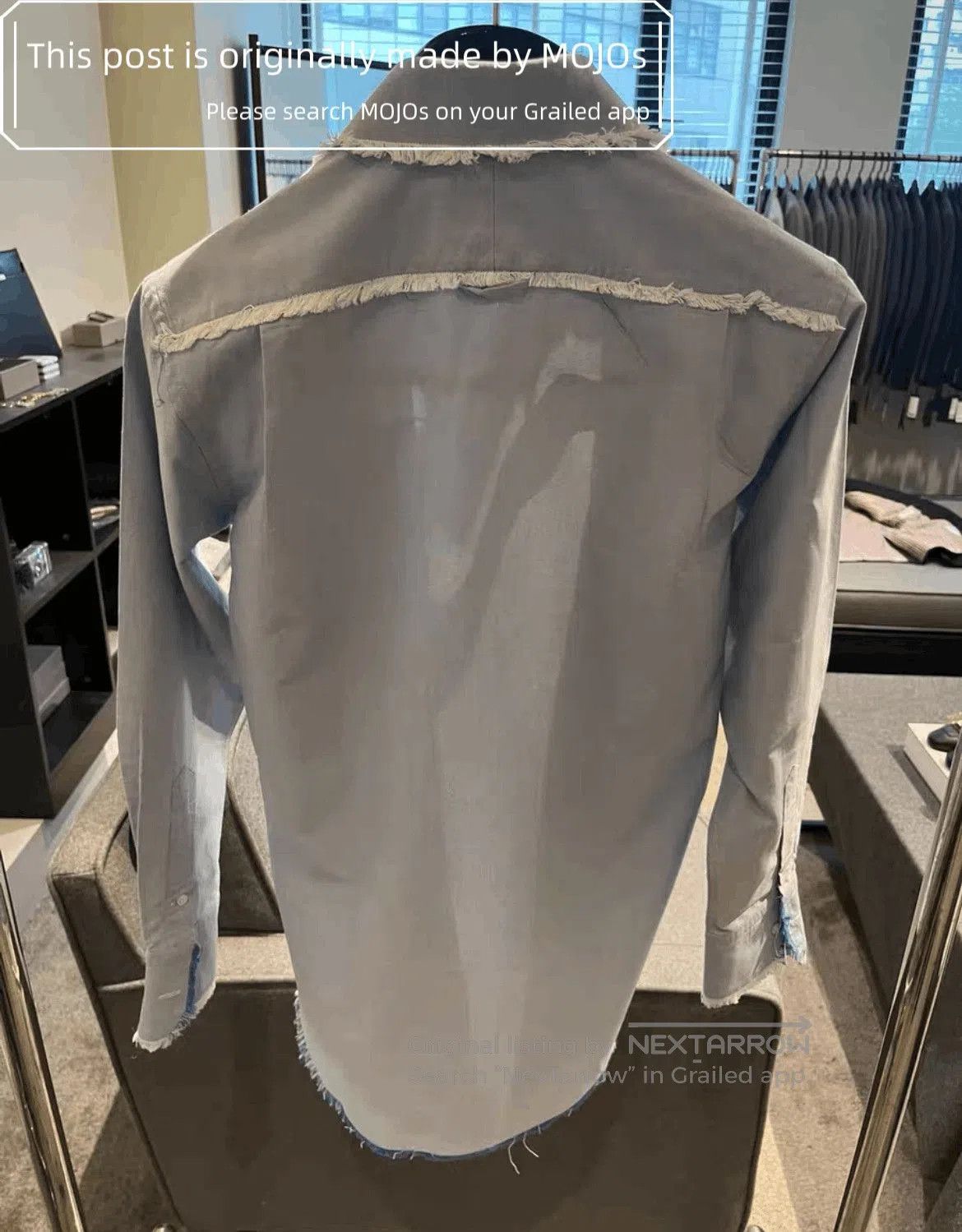 Thom Browne Sz 1 Thom Browne Disstressed Edge Oxford Shirt. Size US S / EU 44-46 / 1 - 2 Thumbnail