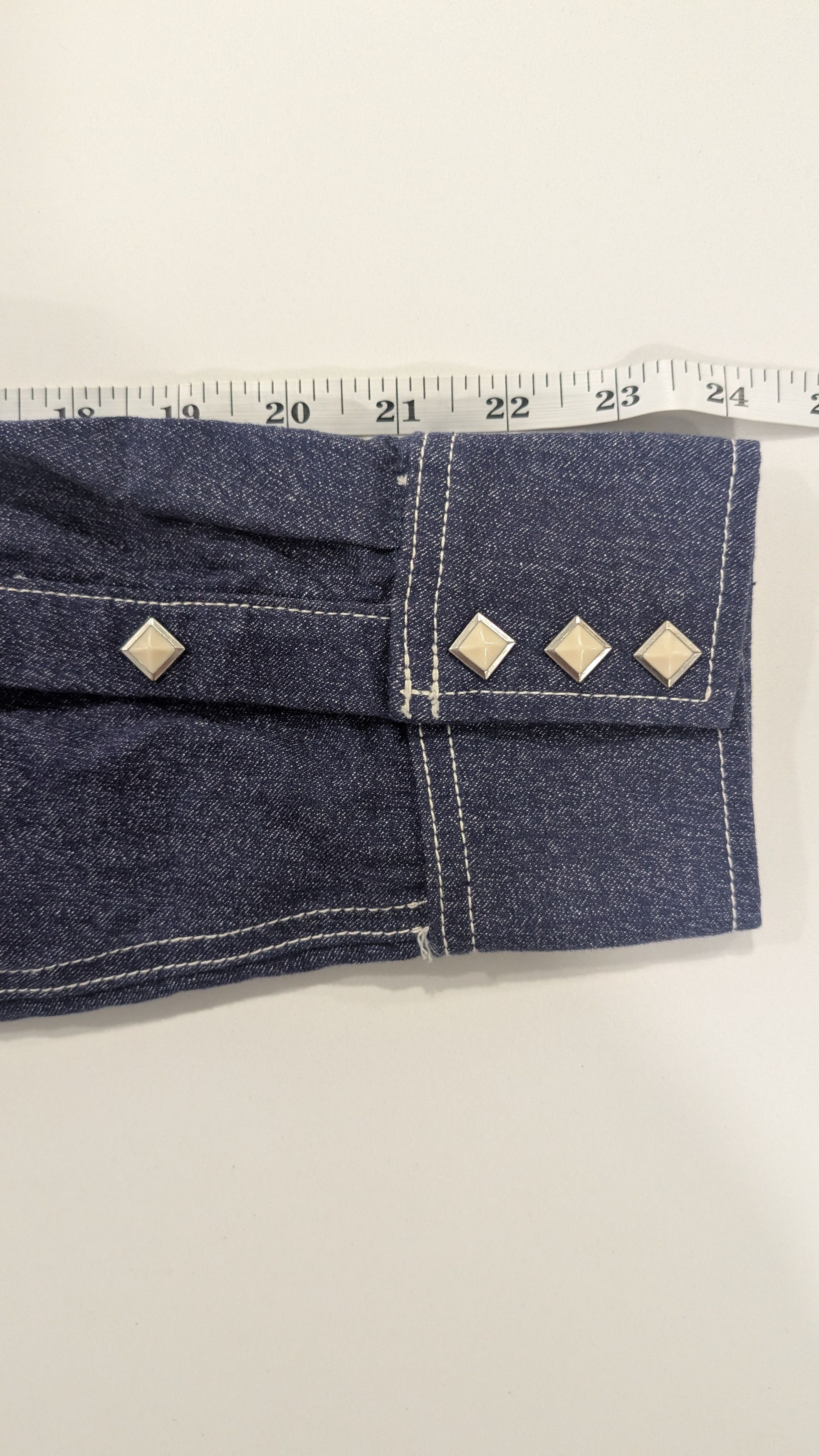 WYTHE Wythe Pearlsnap Shirt in Indigo Blue Jasp Cotton USA Made Size US M / EU 48-50 / 2 - 12 Thumbnail