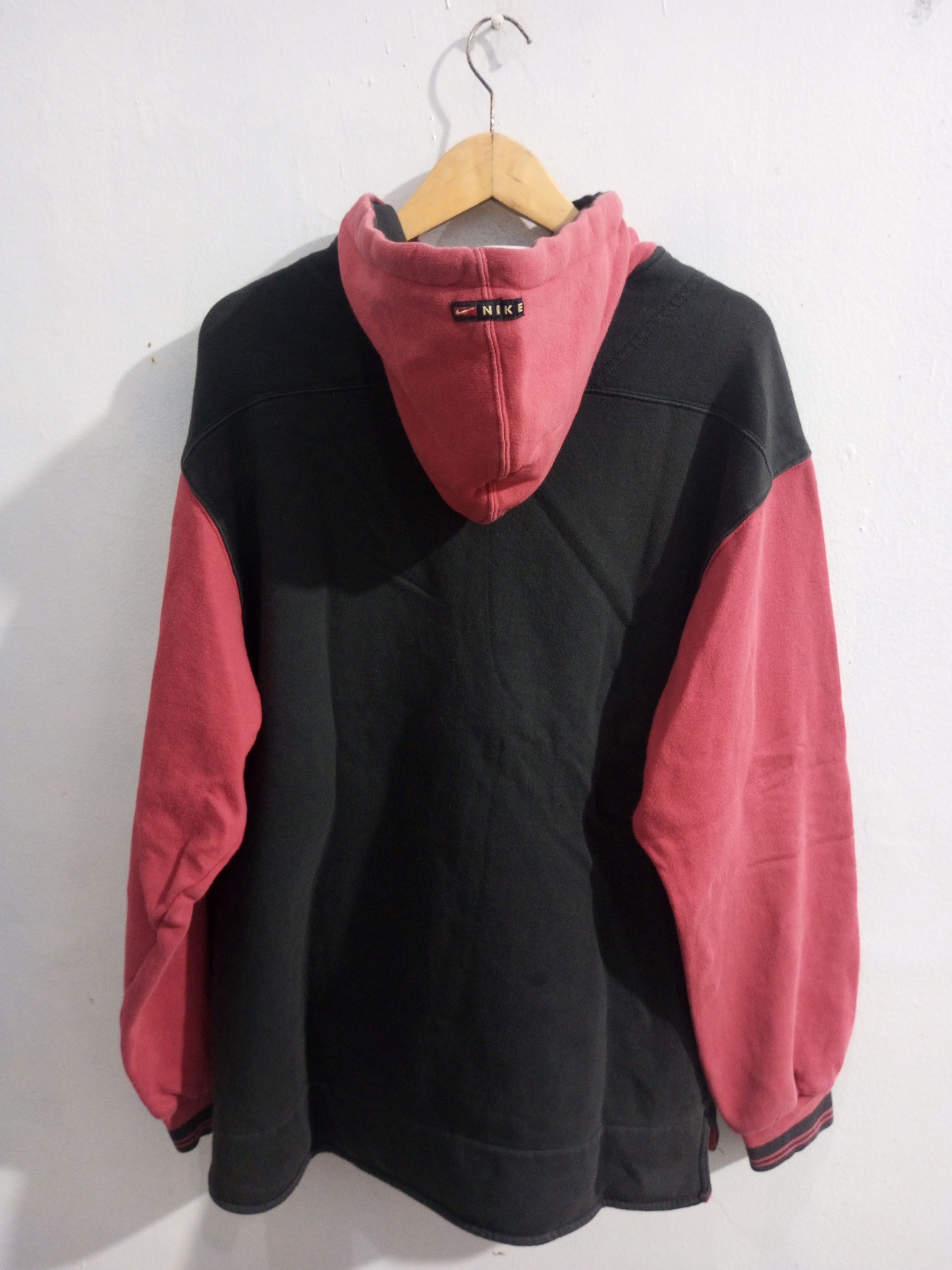 Nike × Vintage Vintage nike big Swoosh sun fadded hoodie Size US M / EU 48-50 / 2 - 8 Thumbnail