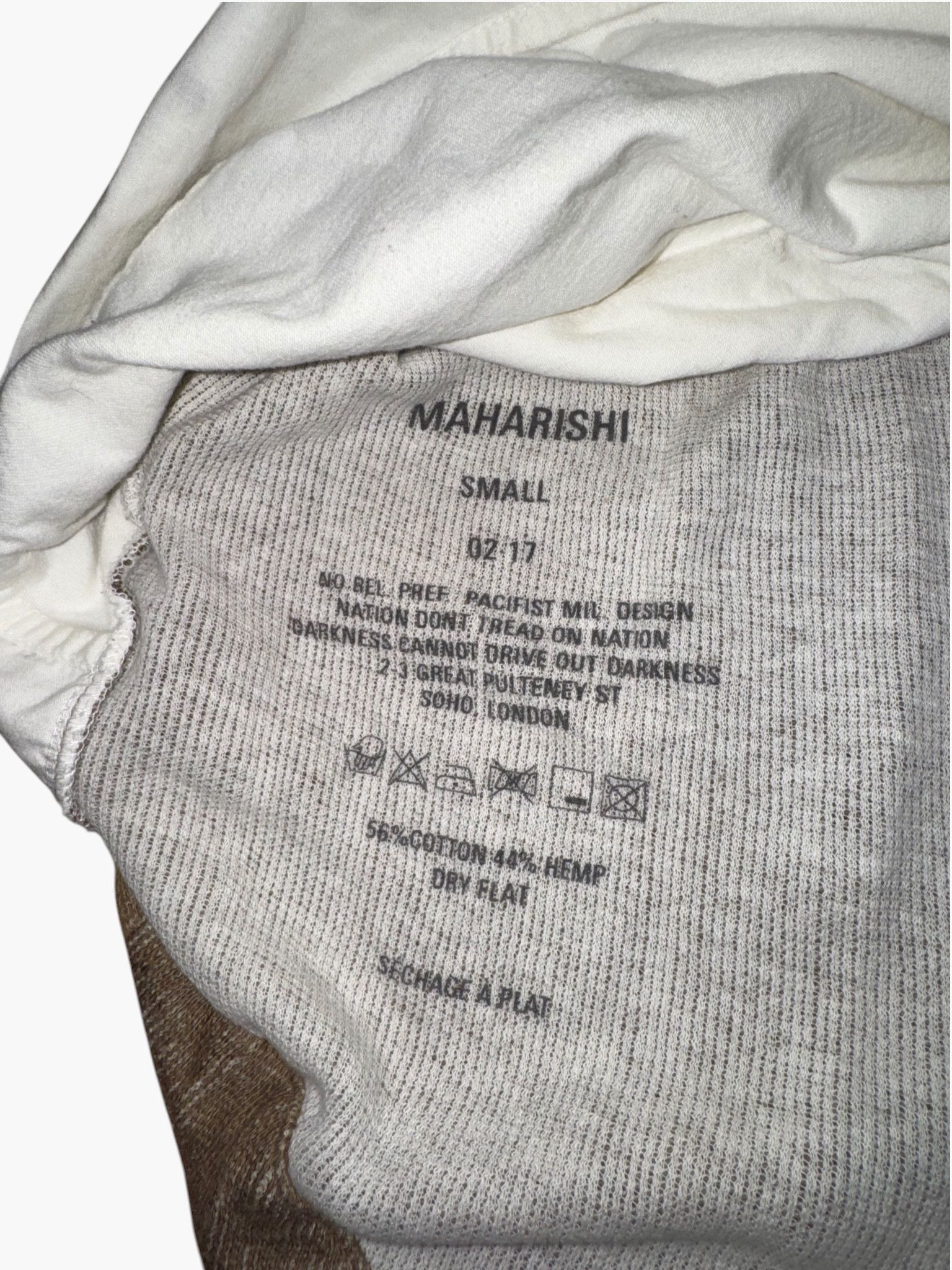 Maharishi Maharishi - Hemp/Cotton Marl Gilet Hoodie with Split Hem Size US S / EU 44-46 / 1 - 3 Thumbnail