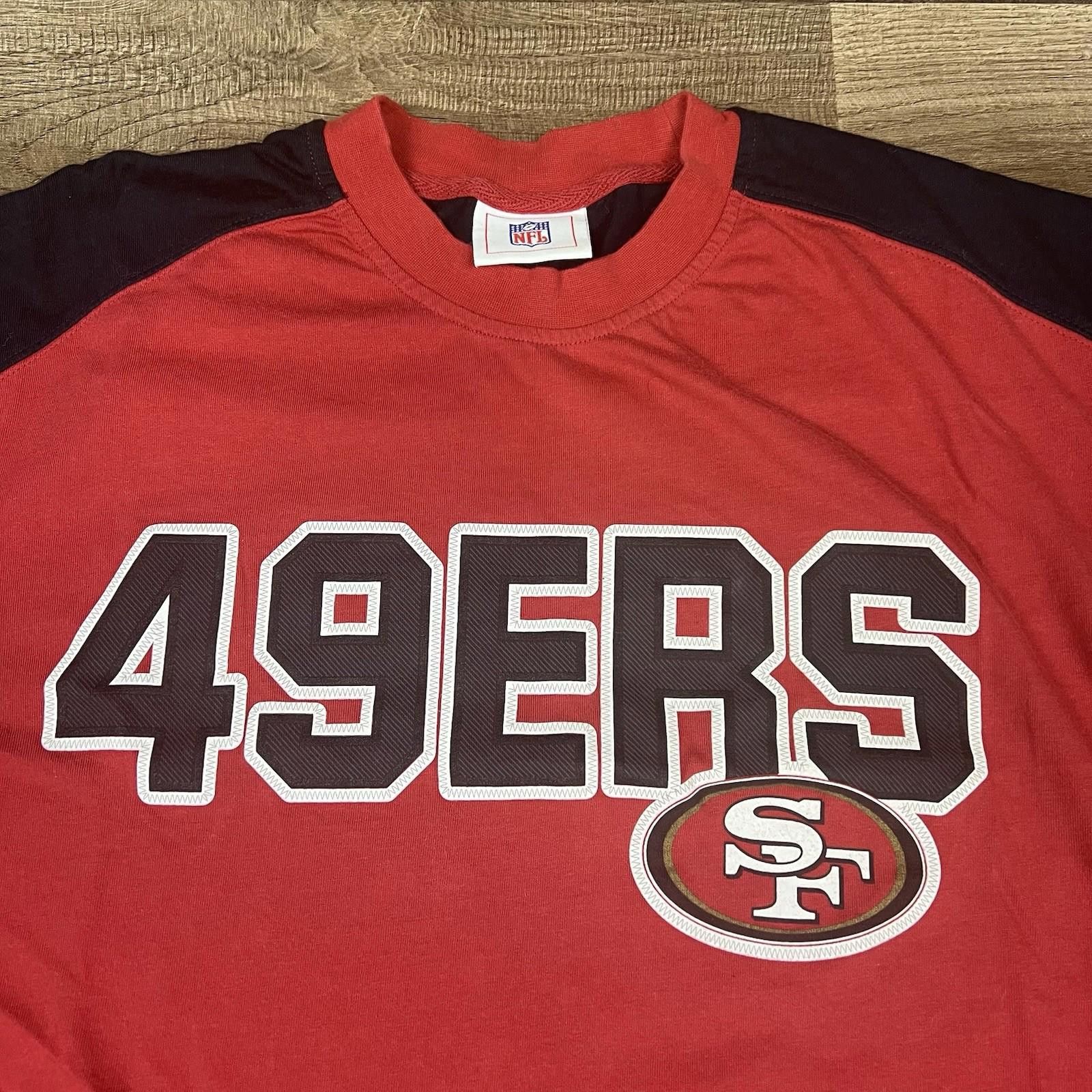 NFL Y2K VTG NFL San Francisco 49ers Spellout Logo Shirt Sz Large Size US L / EU 52-54 / 3 - 6 Thumbnail