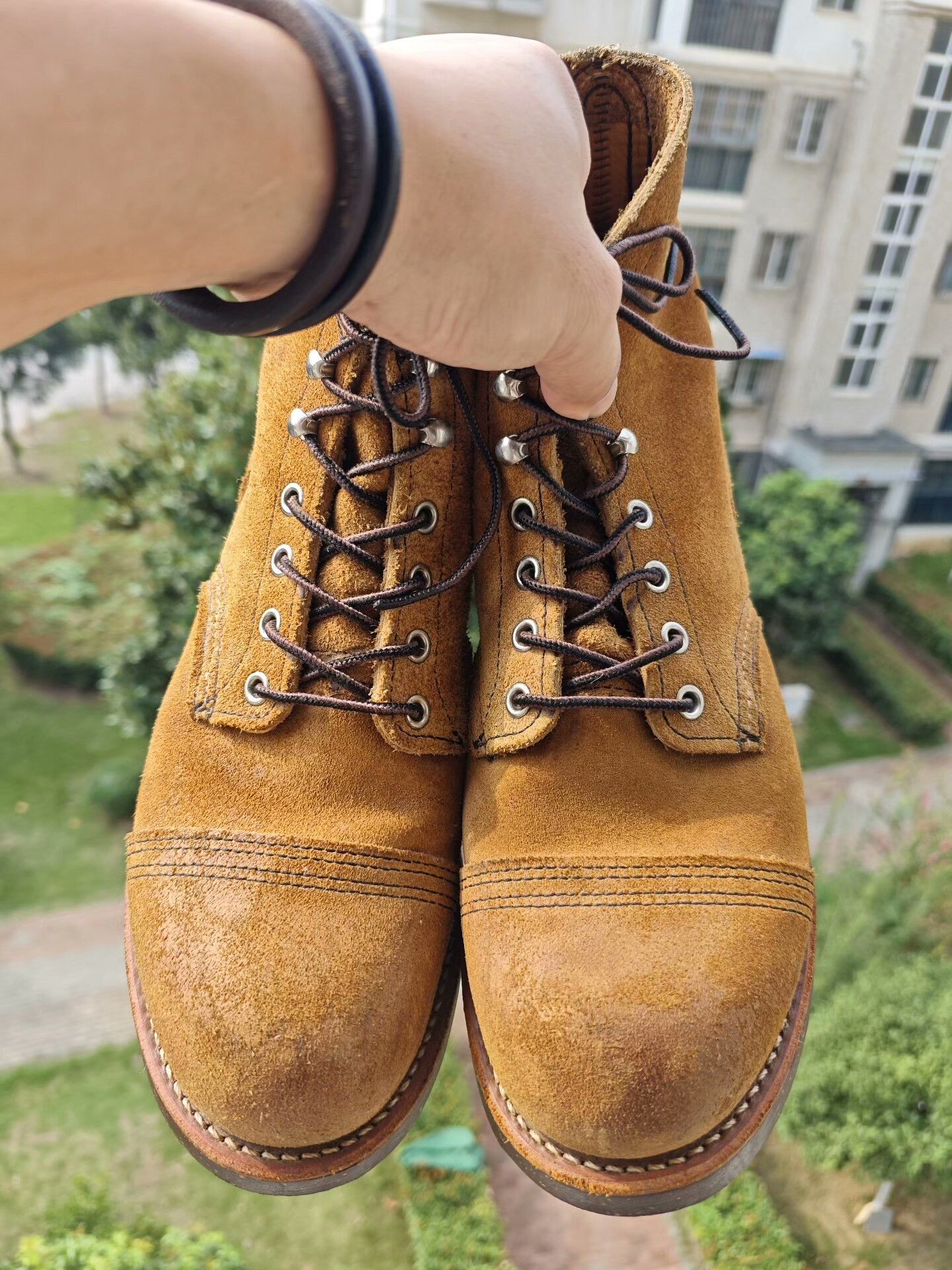 Red Wing Red Wing 8113 Suede Work Boots Size US 8 / EU 41 - 1 Thumbnail