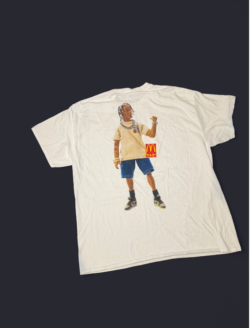 Travis Scott Travis Scott x McDonald’s Action Figure Tshirt in White Size US L / EU 52-54 / 3 - 2 Thumbnail