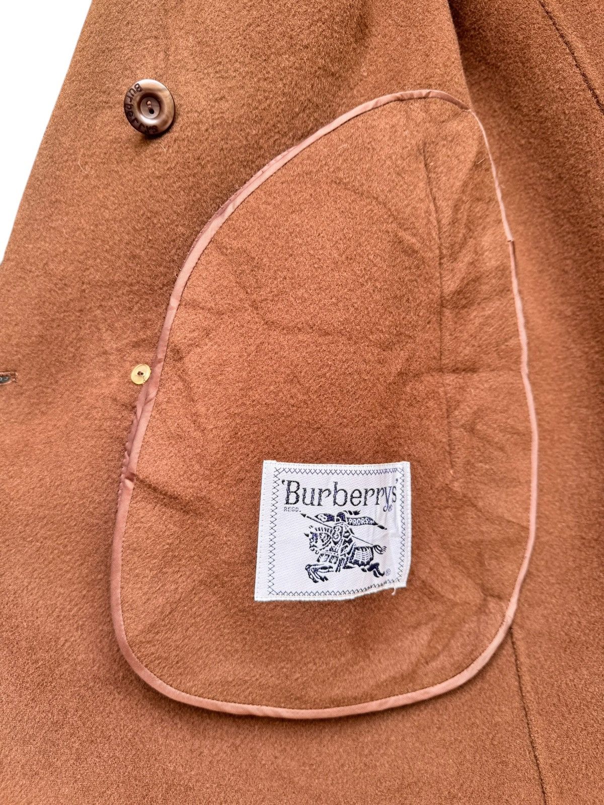 Burberry 🔥 Vintage Burberrys Wool&Cashmere 9AB2 Long Coat Jacket Size M / US 6-8 / IT 42-44 - 15 Thumbnail