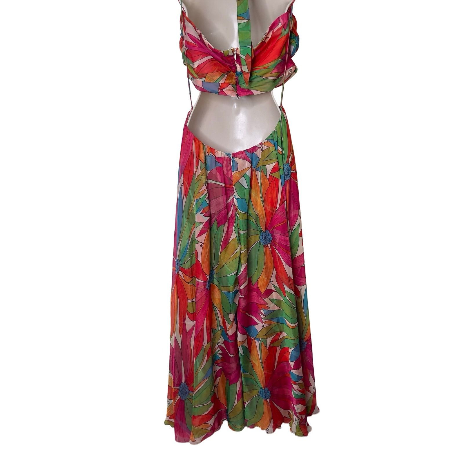 Ronny Kobo Ronny Kobo Natasha jungle high low maxi cut out dress sz XL Size XL / US 12-14 / IT 48-50 - 7 Thumbnail