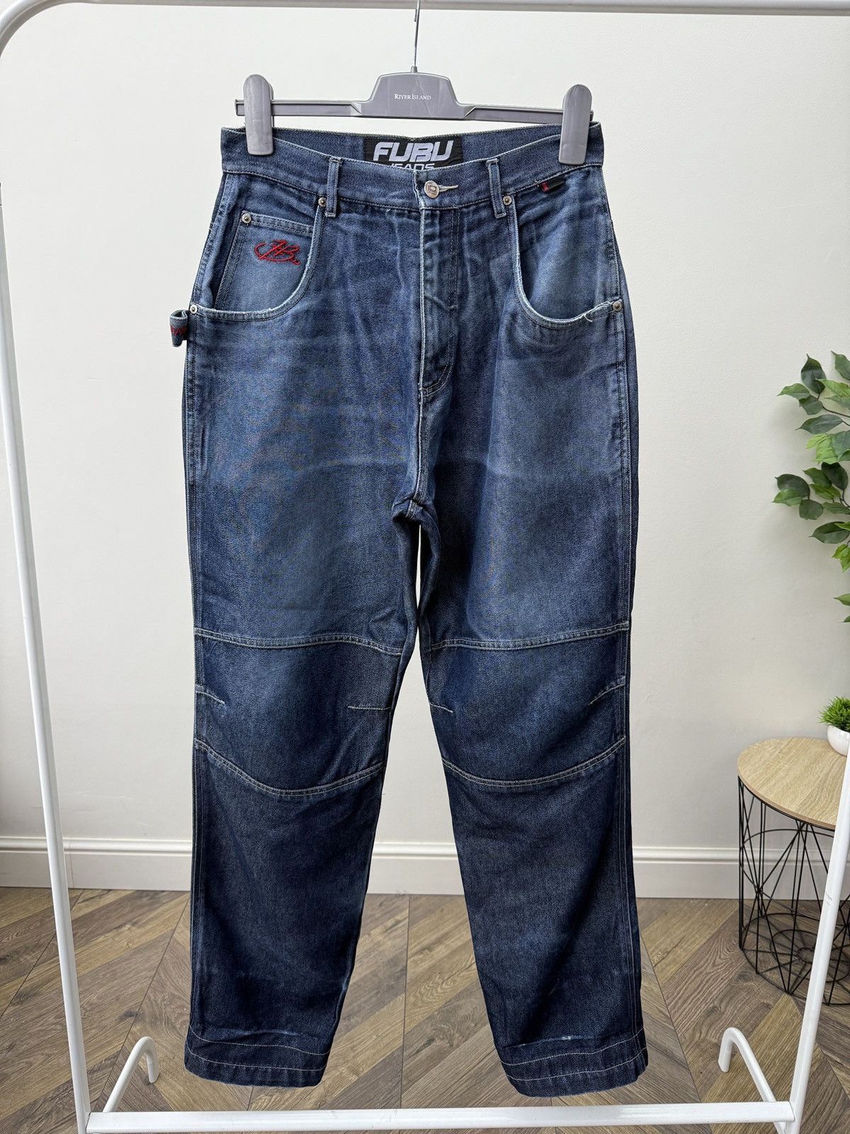 Fubu Vintage FUBU FB Collection Baggy Jeans Blue Y2K Hip Hop Rap Size US 30 / EU 46 - 2 Thumbnail