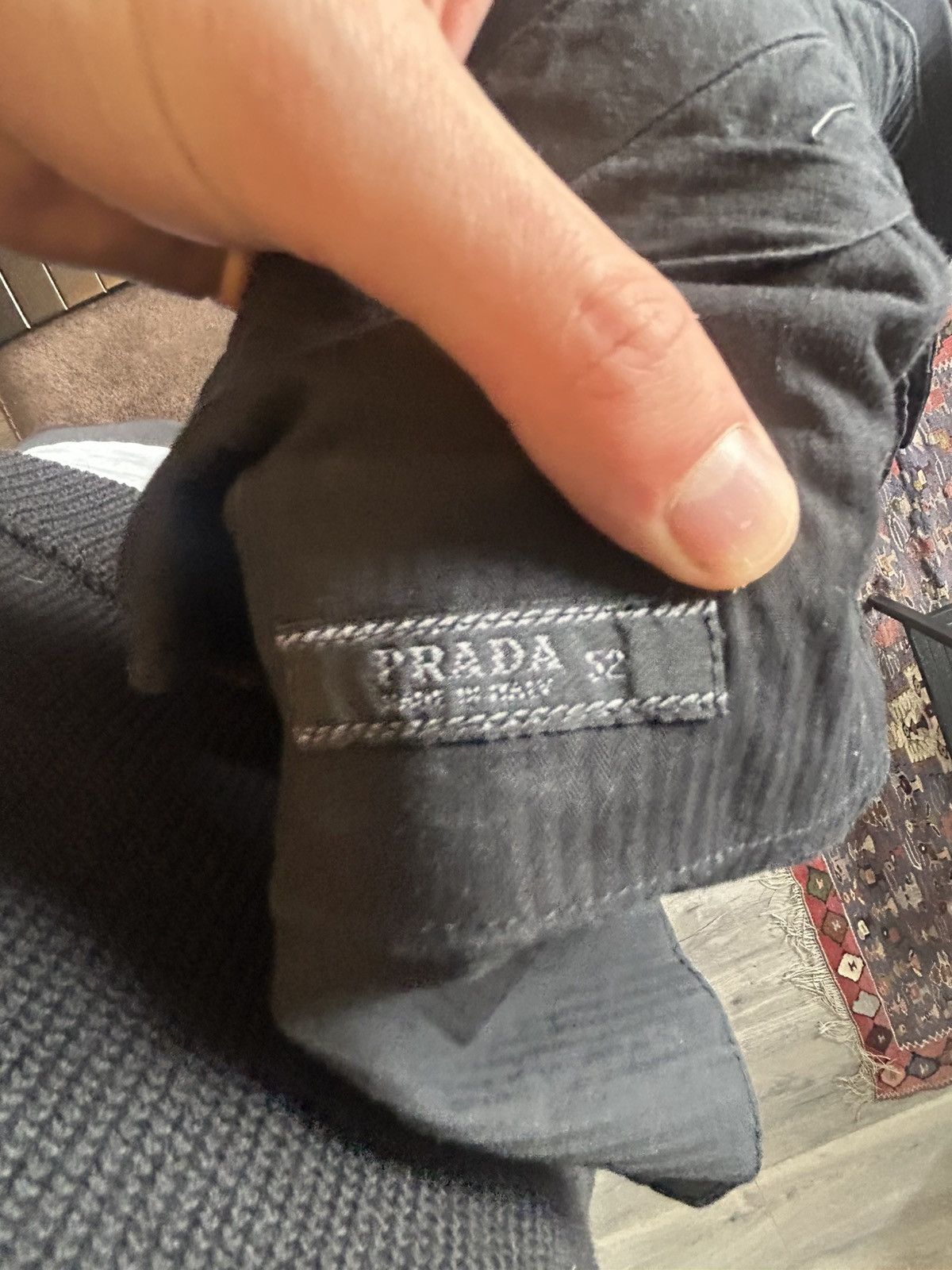 Prada Navy Nylon Trouwers Size US 36 / EU 52 - 16 Thumbnail