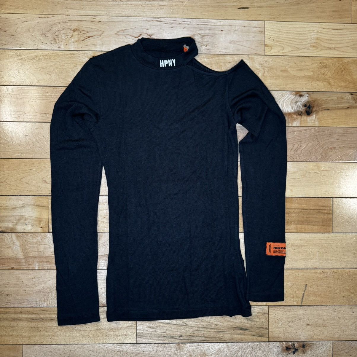 Heron Preston Heron Preston HPNY EMB CUT SHOULDER TOP Black Women’s L Size L / US 10 / IT 46 - 1 Thumbnail