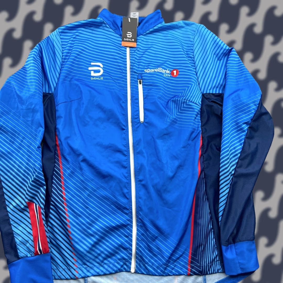 Vintage VINTAGE Bjorn Daehlie Sparebank Running Jacket Womens 2XL Full Zip XXL Blue Lightweight Size XXL / US 16-18 / IT 52-54 - 1 Thumbnail