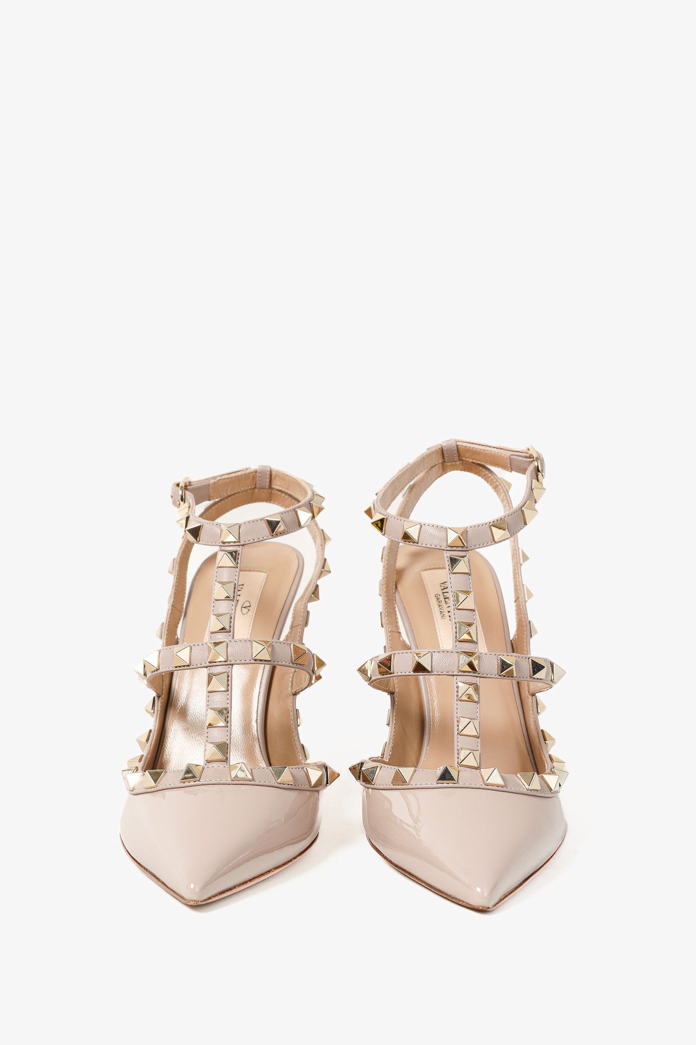 Valentino Valentino Garavani Rockstud Patent Ankle Strap Pumps Size US 6.5 / IT 36.5 - 2 Thumbnail