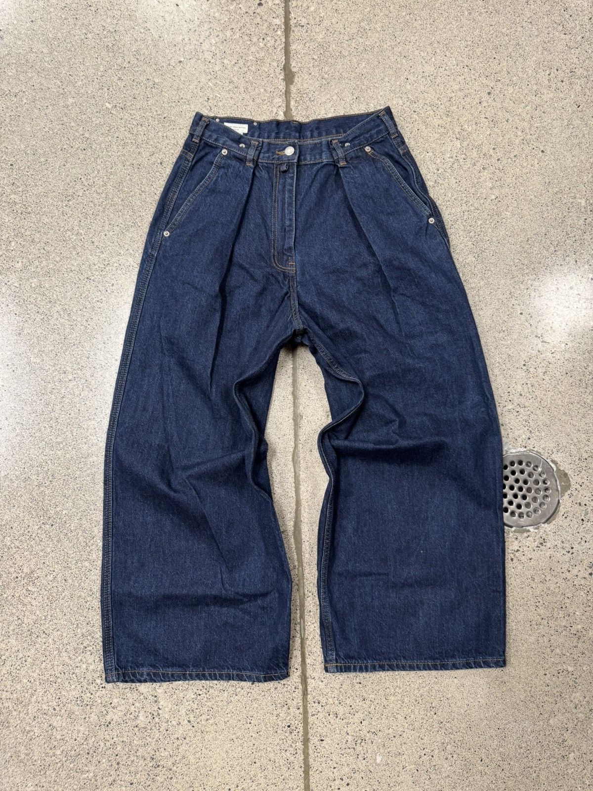 Dries Van Noten Dries Van Noten ‘Pleated’ Wide Leg Denim Size US 28 / EU 44 - 1 Thumbnail