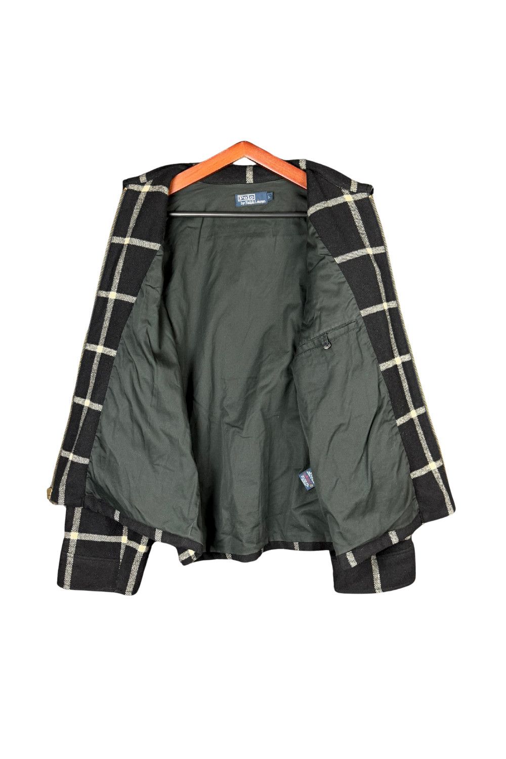 Polo Ralph Lauren aw98 Polo Ralph Lauren Wool Windowpane Zip Jacket - L Size US L / EU 52-54 / 3 - 3 Thumbnail