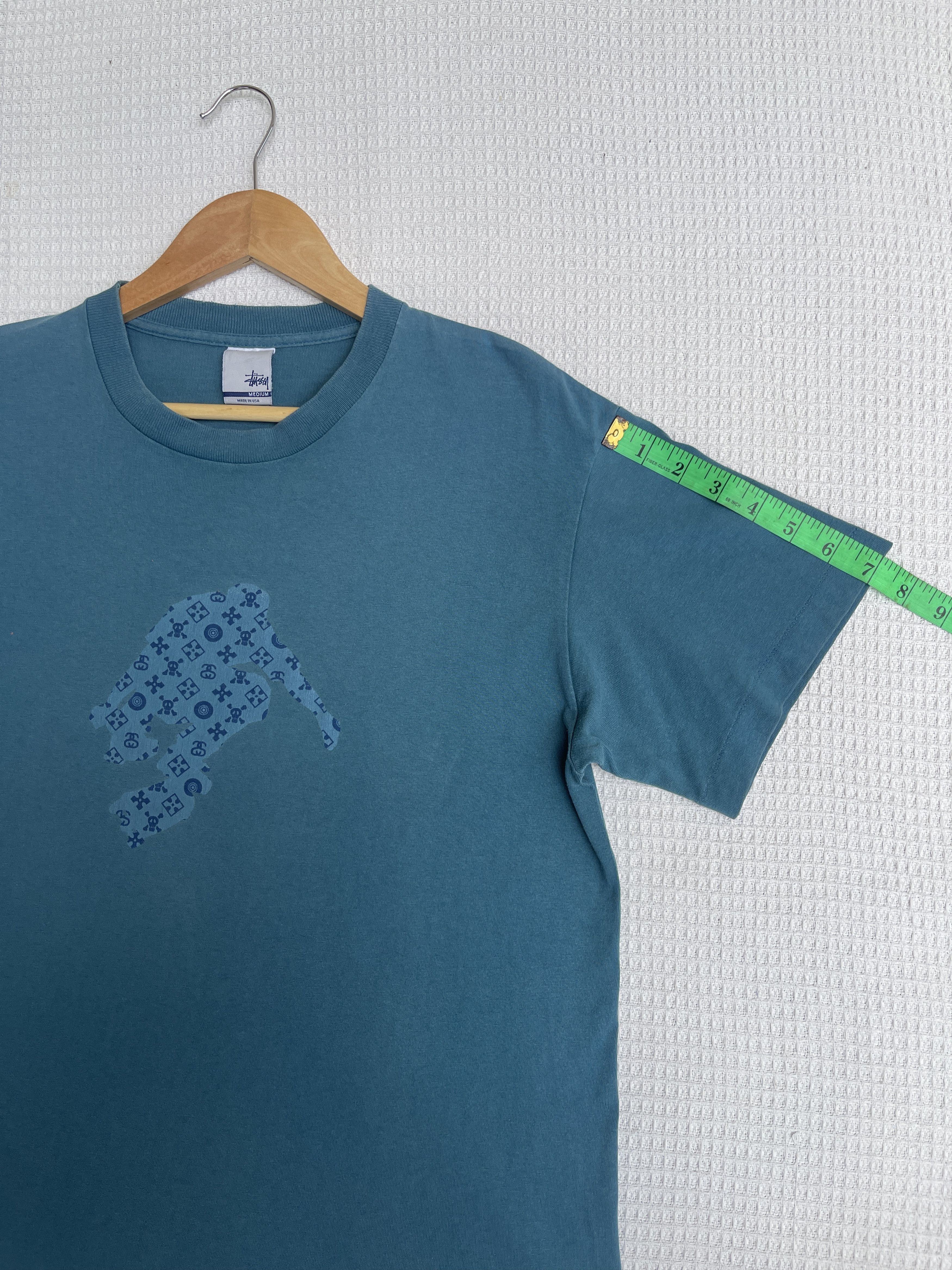 Stussy Last Drop🔥Rare🔥Vintage 90s Stussy Skateboards Monogram Tee Size US M / EU 48-50 / 2 - 13 Thumbnail