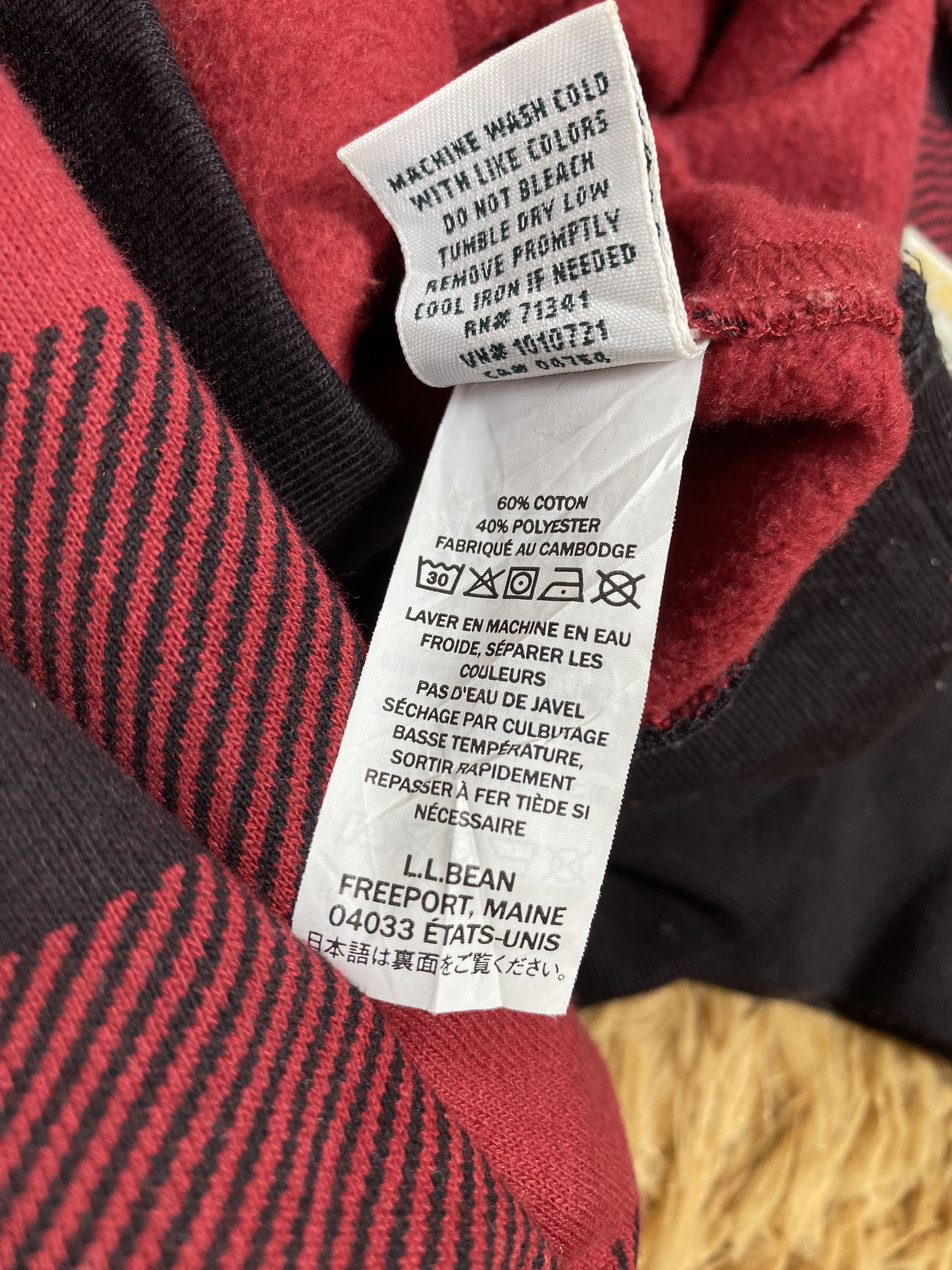 L.L. Bean Vintage LL Bean X Peanuts Checkered Hoodie PS0159 Size US M / EU 48-50 / 2 - 7 Thumbnail