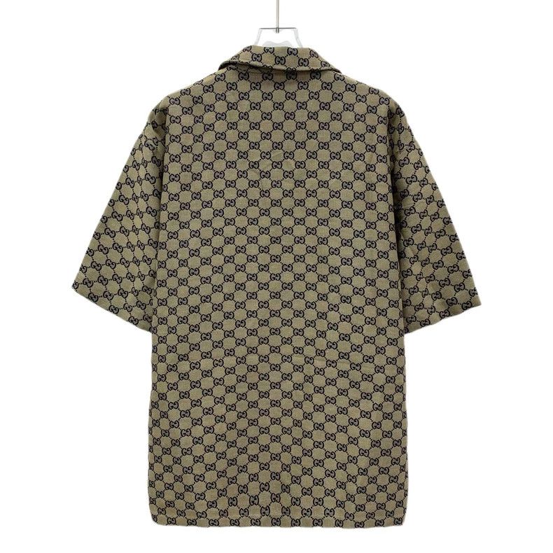 Gucci Gucci Brown logo jacquad full-print linen lapel single-bre Size US M / EU 48-50 / 2 - 2 Thumbnail