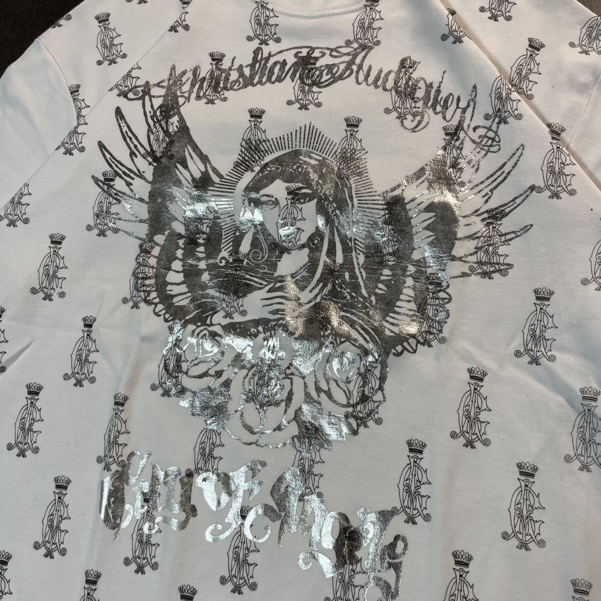 Ed Hardy Ed Hardy Y2K Vintage Saint Mary Big Logo Tee Tshirt Hype Size US M / EU 48-50 / 2 - 7 Thumbnail
