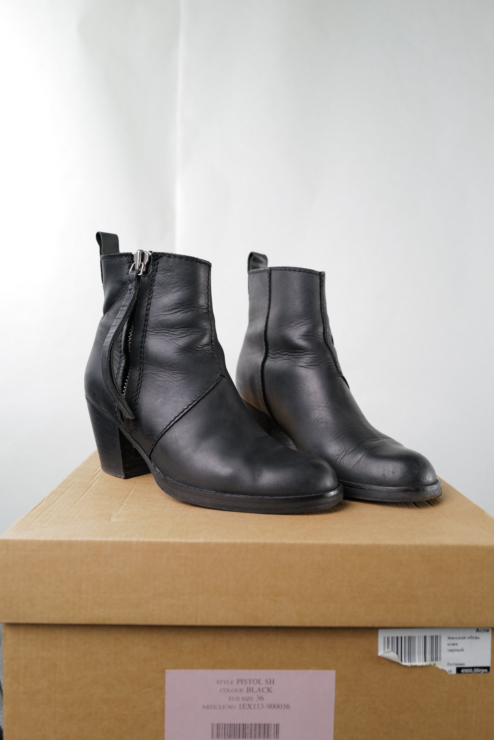 Acne Studios Acne Studios Black Leather Boots Size US 6 / IT 36 - 3 Thumbnail