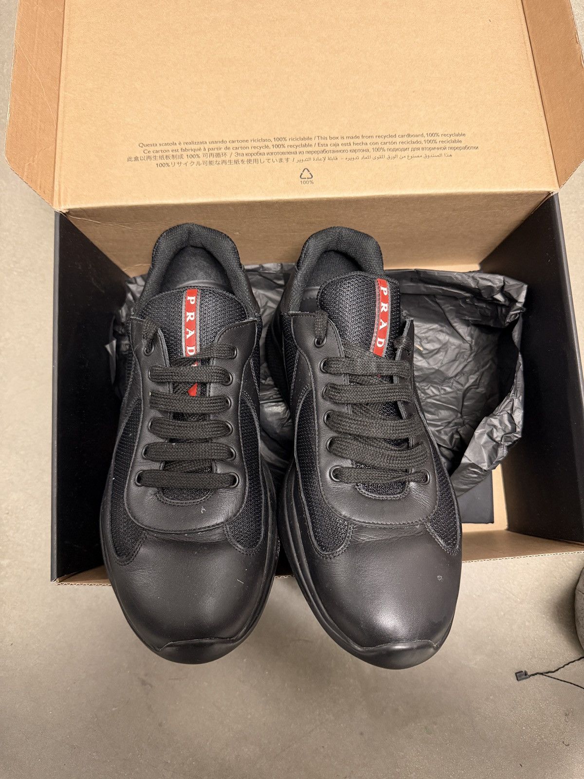 Prada Prada Americas Cup Black Size US 10.5 / EU 43-44 - 3 Thumbnail