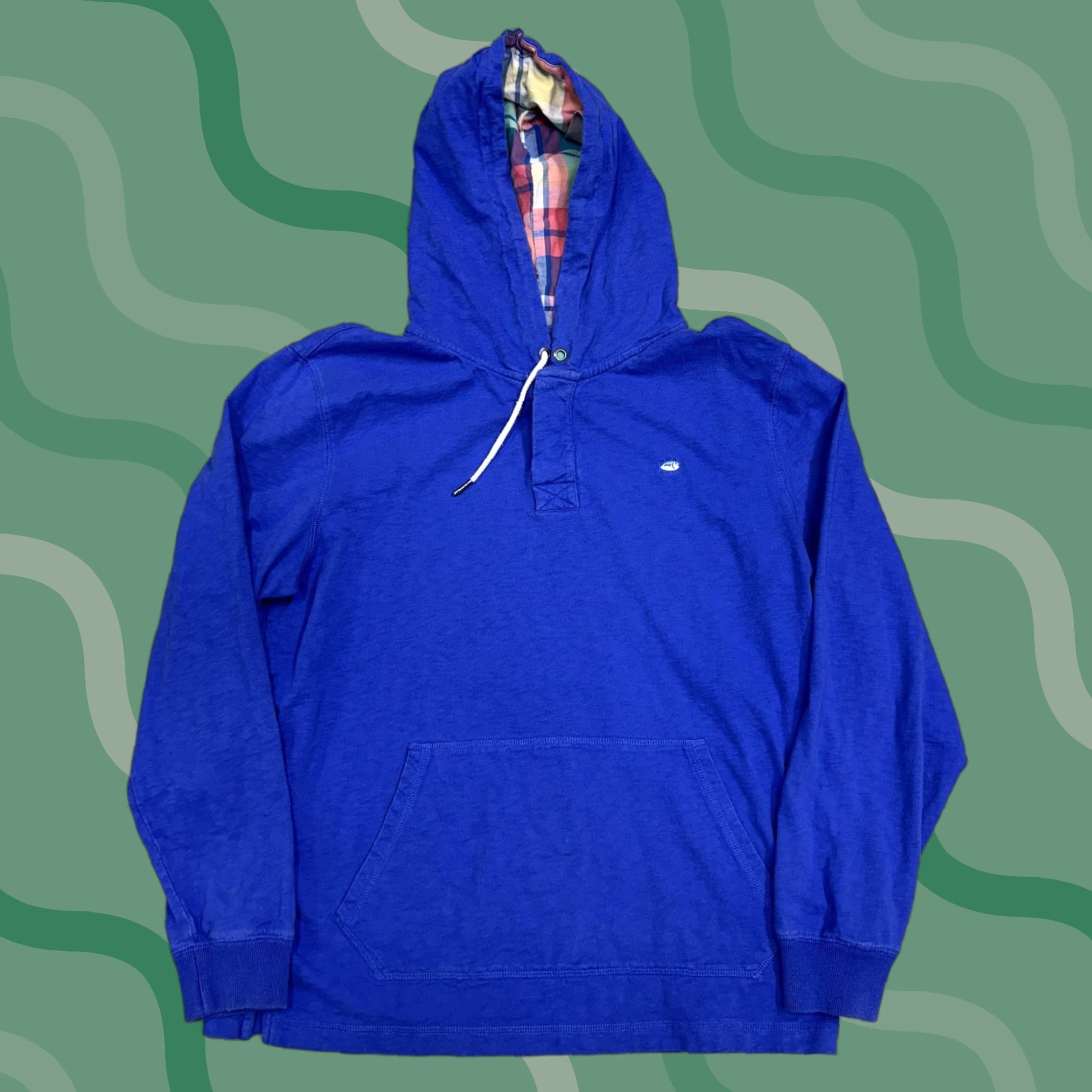 Southern Tide Southern Tide Hoodie Mens Large Blue Henley Kangaroo Pocket Lightweight Pullover Size US L / EU 52-54 / 3 - 1 Thumbnail