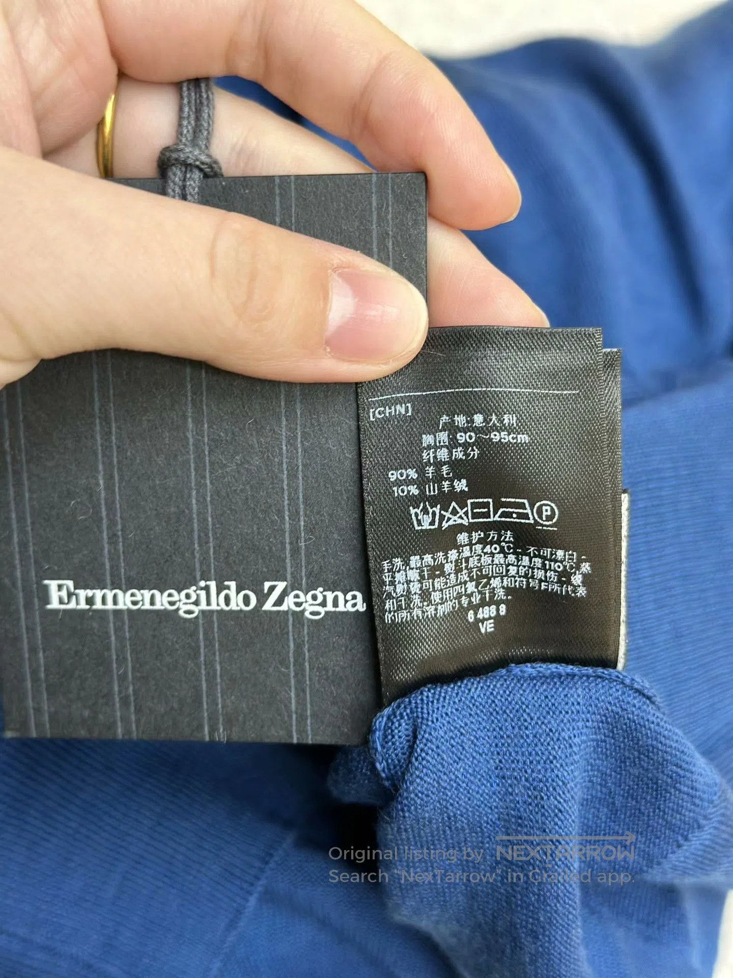 Ermenegildo Zegna Ermenegildo Zegna Blue Turtleneck Sweater. Size US M / EU 48-50 / 2 - 6 Thumbnail