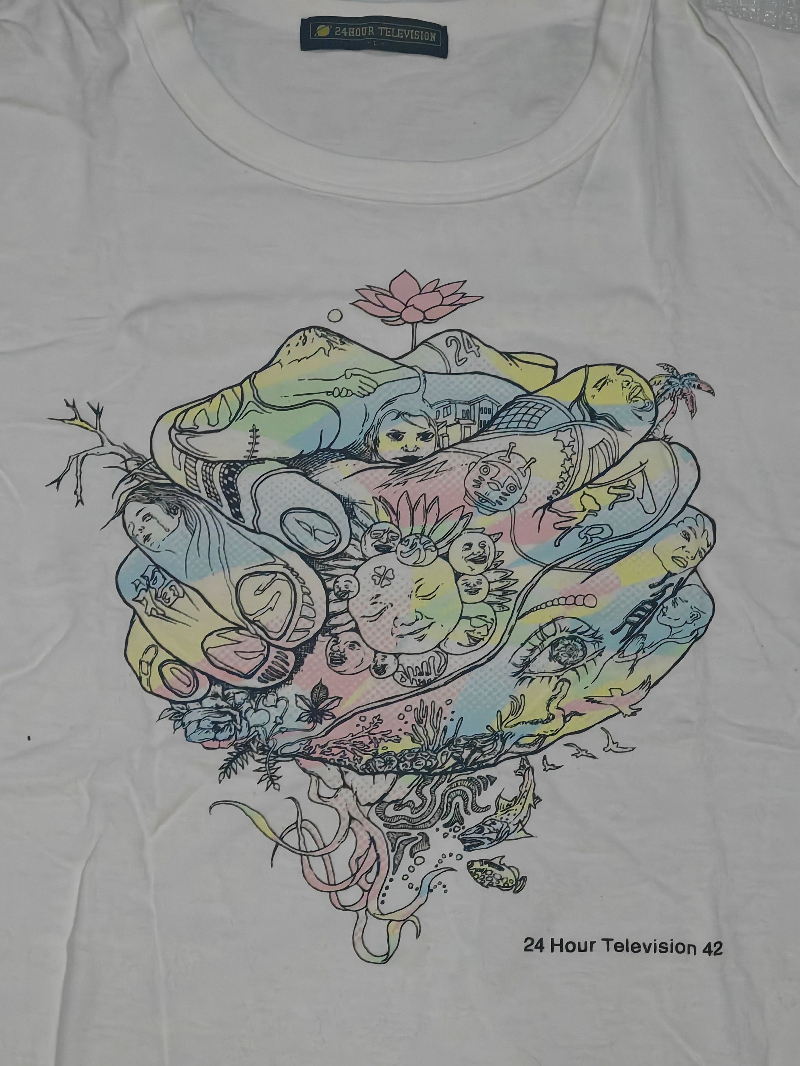 Takashi Murakami 🔥Hot Art Limited Edition 24 Hour Television Japanese Brand Size US L / EU 52-54 / 3 - 4 Thumbnail
