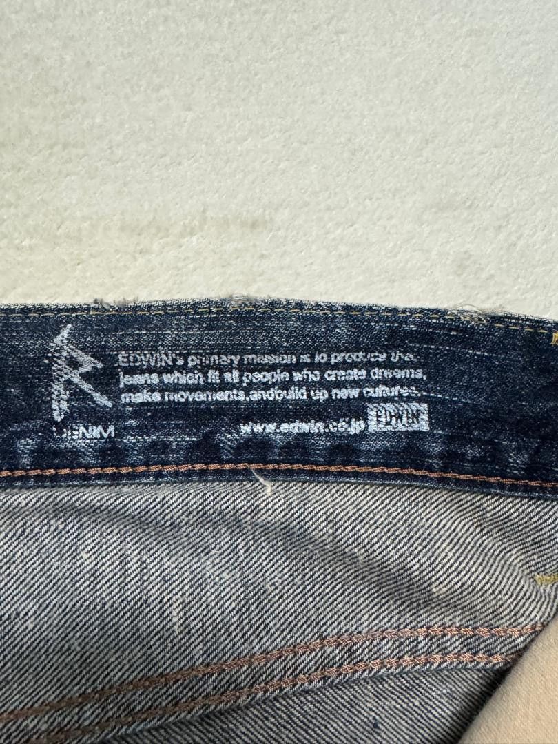 Edwin 💥BAGGY💥90's EDWIN 504R SAND WASHED INSANE DISTRESSED GRUNGE Size US 30 / EU 46 - 12 Thumbnail