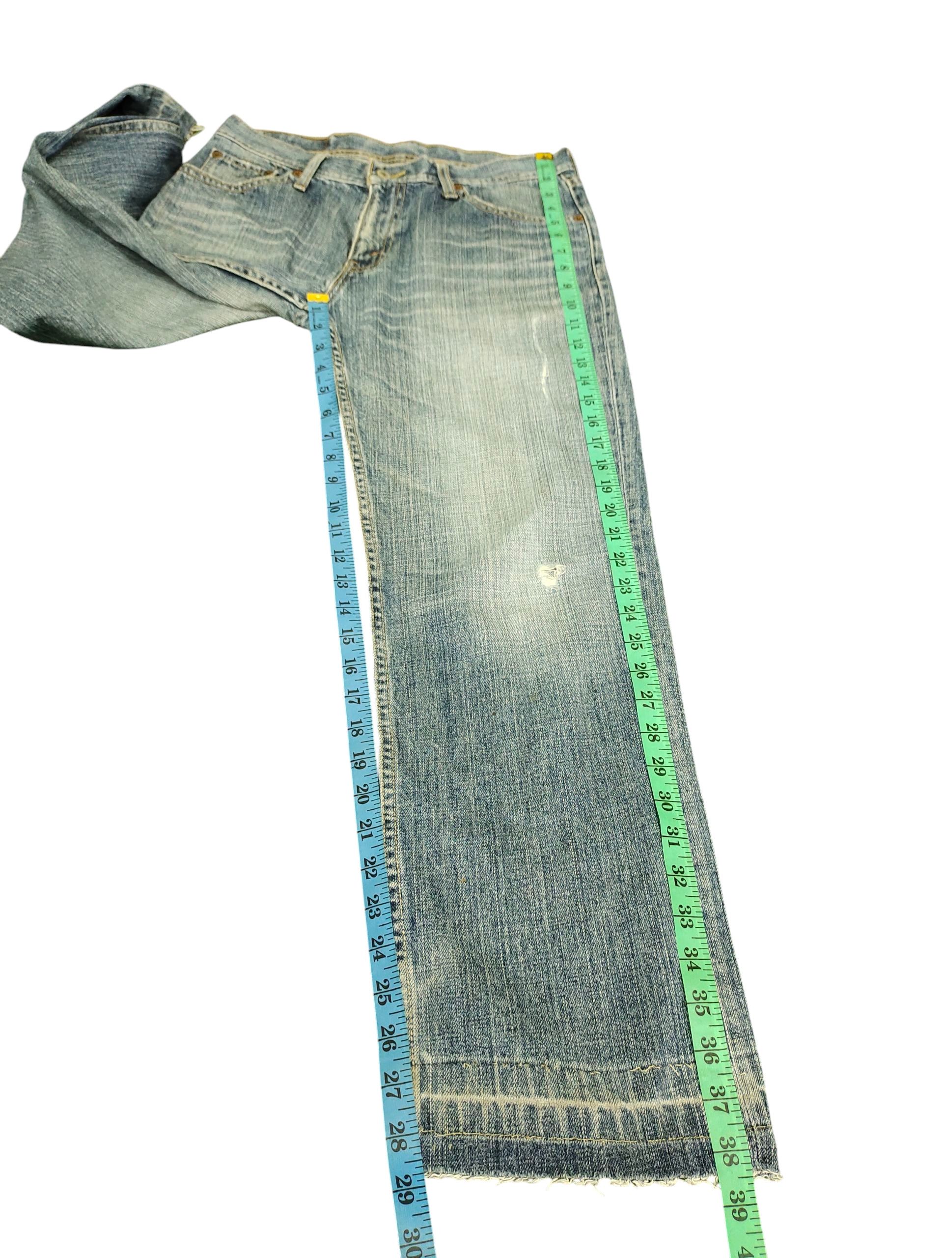 Levi's Vintage Levis 533 Relaxed Distress Faded Denim Jeans Size US 31 - 15 Thumbnail