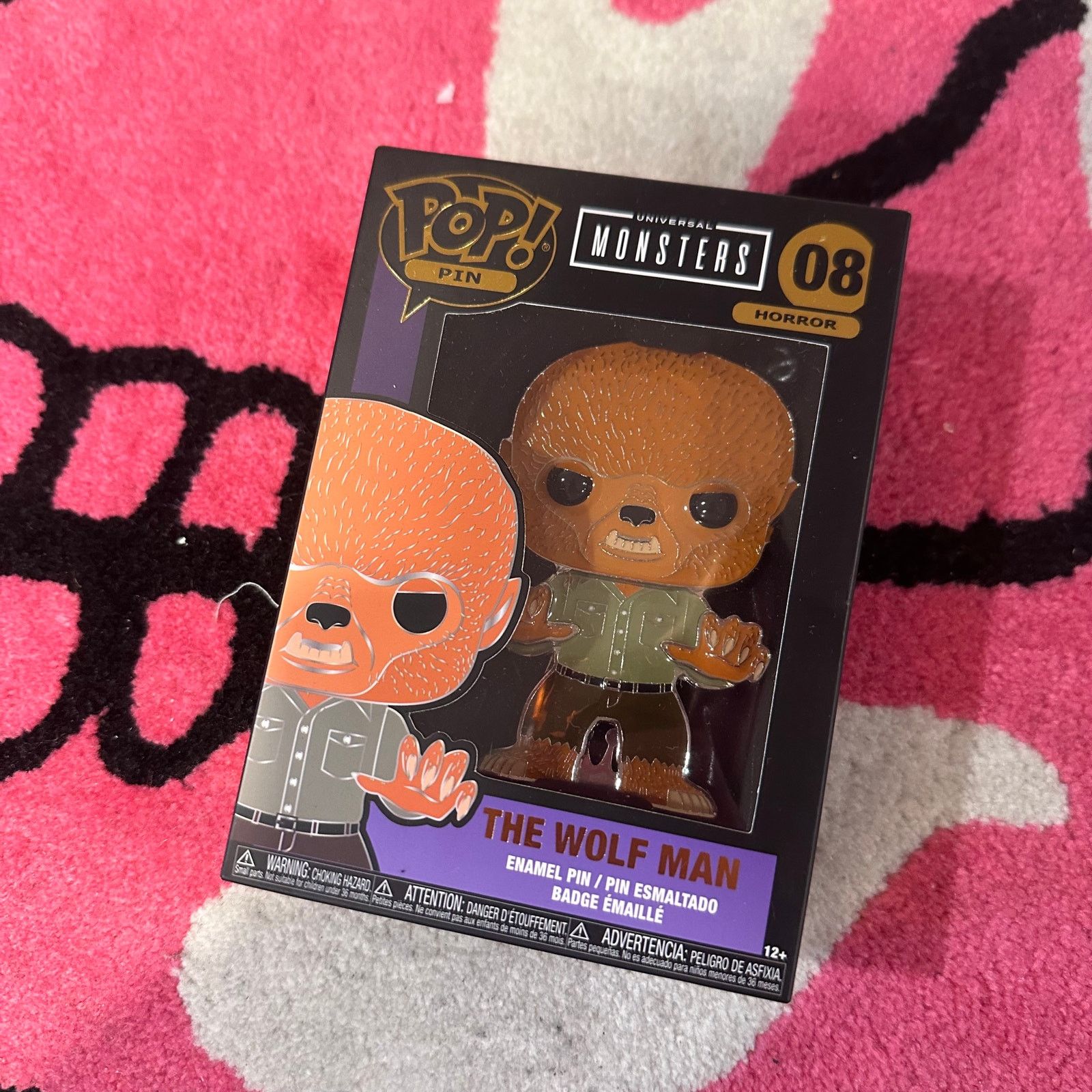 Universal Studios Universal Monsters Wolfman 4" Pop! Enamel Pin - Brand New Size ONE SIZE - 1 Thumbnail
