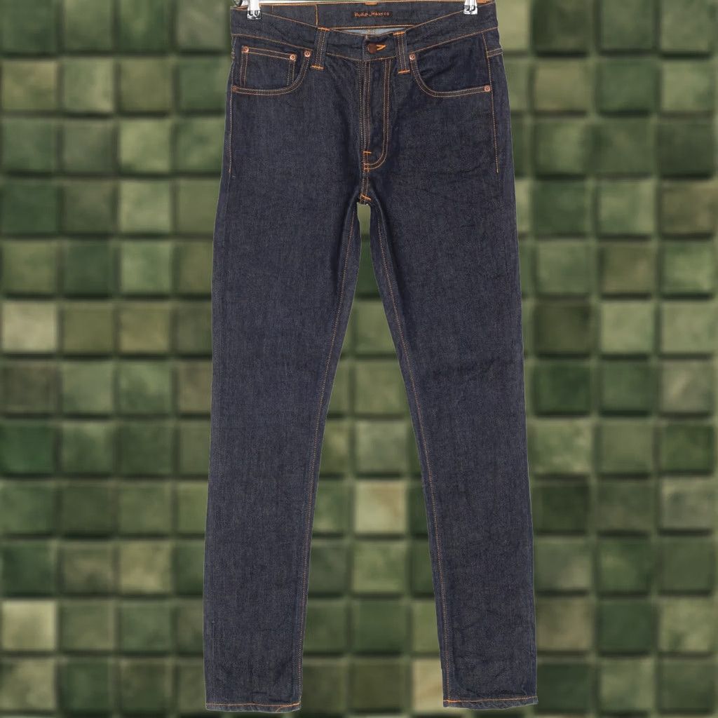 Nudie Jeans NUDIE JEANS Lean Dean Dry 16 Dips Slim Taper Jeans Men Size W32 L34 DZ6705 Denim Blue Regular 32/34 Size US 32 / EU 48 - 1 Thumbnail