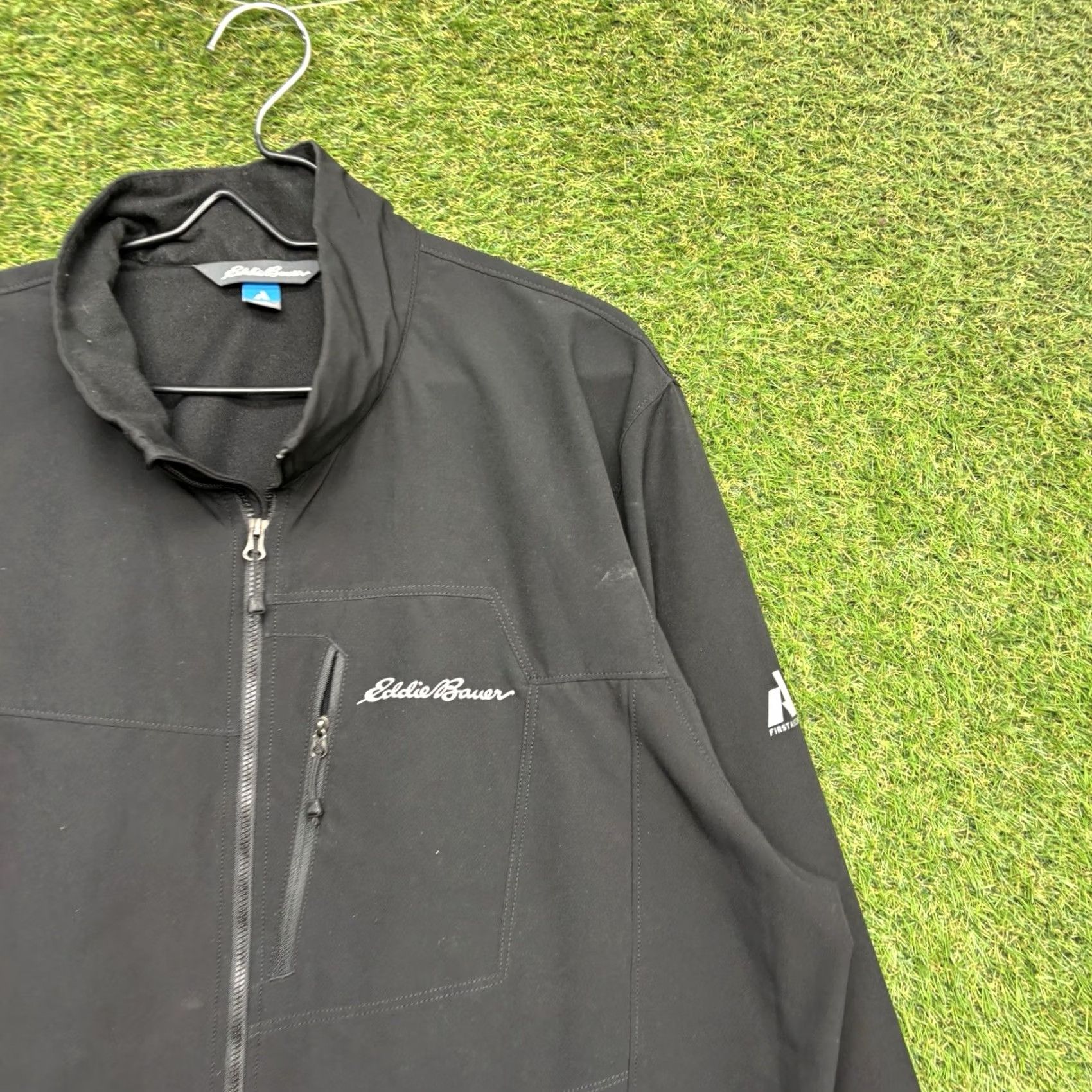 Eddie Bauer Eddie Bauer First Ascent Jacket Mens XL Black Water Resistant Soft Shell Outdoor Windbreaker Mid-Length Jacket Size US XL / EU 56 / 4 - 2 Thumbnail