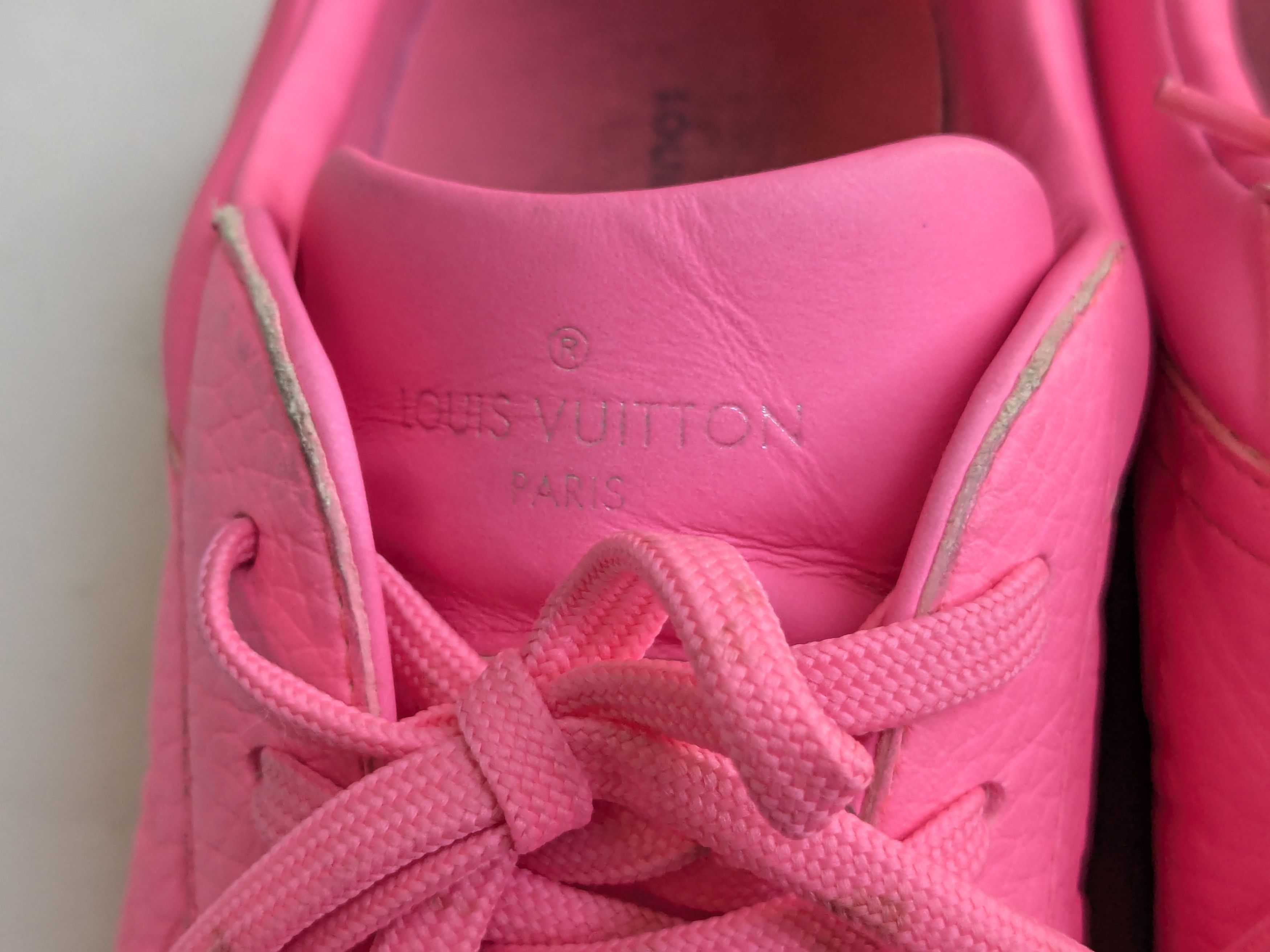 Louis Vuitton Louis Vuitton Monogram Sneakers Pink 10.5 Logo Size US 10.5 / EU 43-44 - 4 Thumbnail