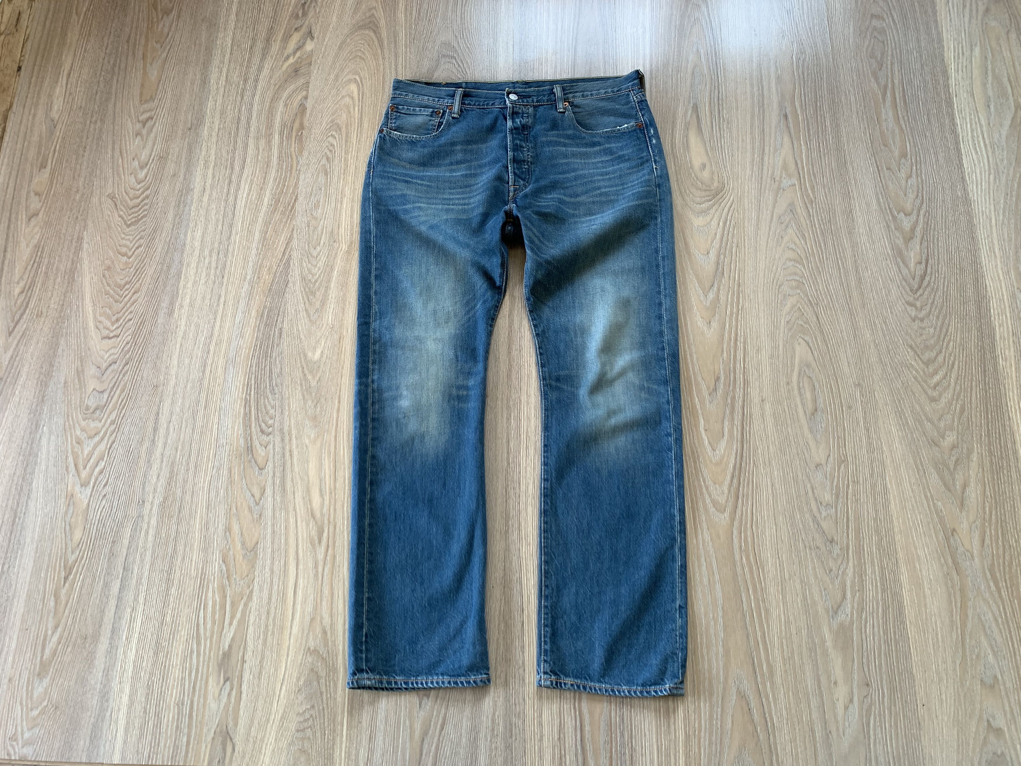 Levi's Levi's 501 Distressed Blue Jeans Size US 34 / EU 50 - 1 Thumbnail