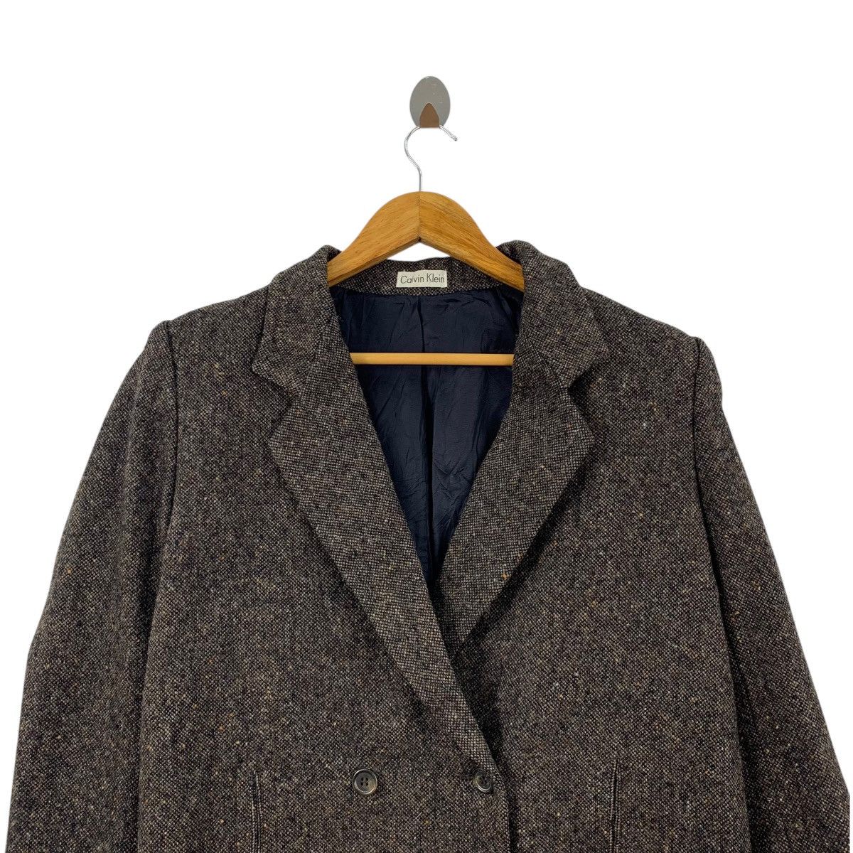 Calvin Klein CALVIN KLEIN Casualwear Designer Herringbone Blazer Jacket Size M / US 6-8 / IT 42-44 - 4 Thumbnail