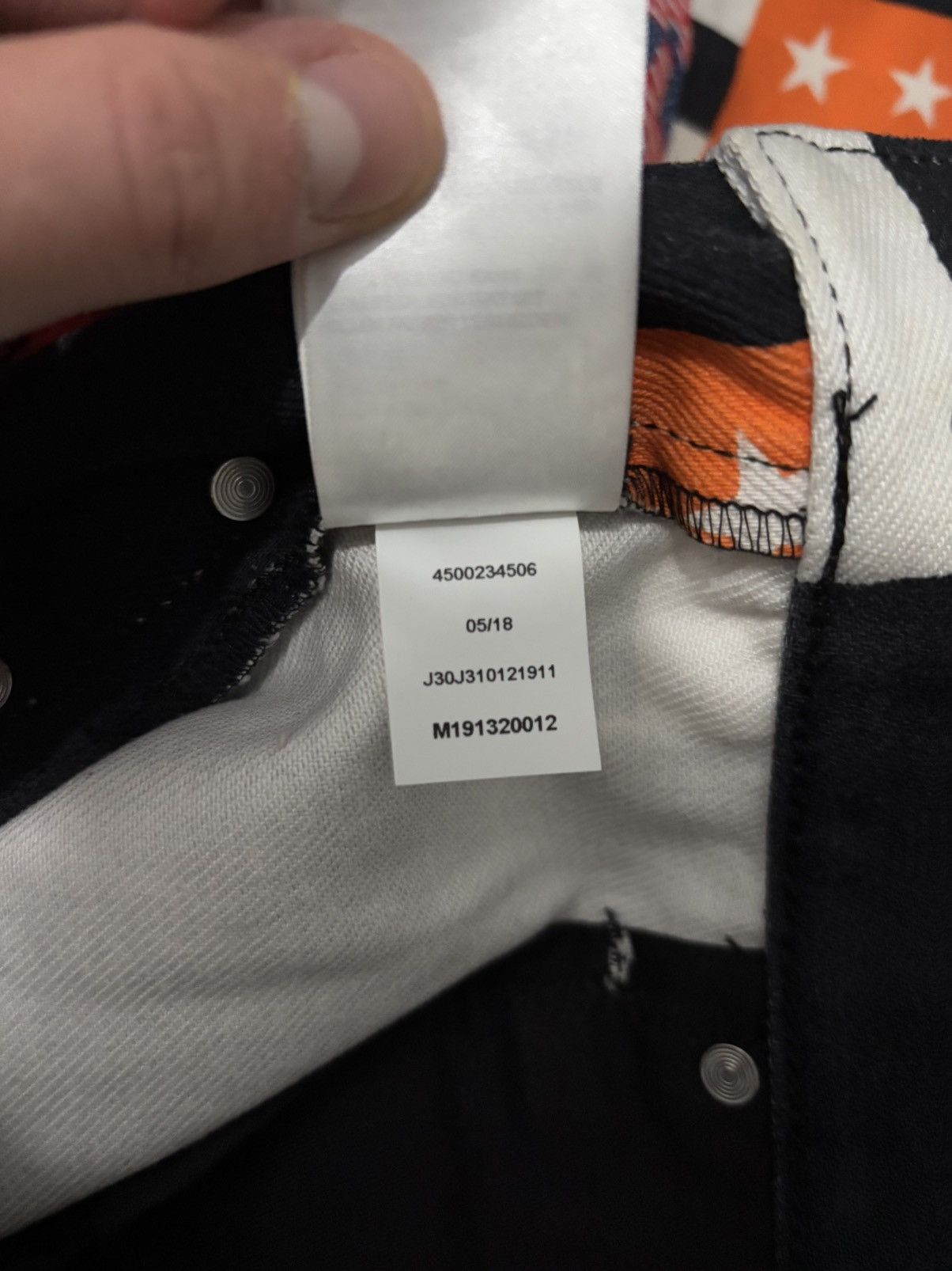 Calvin Klein 205W39NYC Calvin Klein 205W39NYC ALLOVER PRINTED STRAIGHT JEANS BLACK Size US 32 / EU 48 - 9 Thumbnail