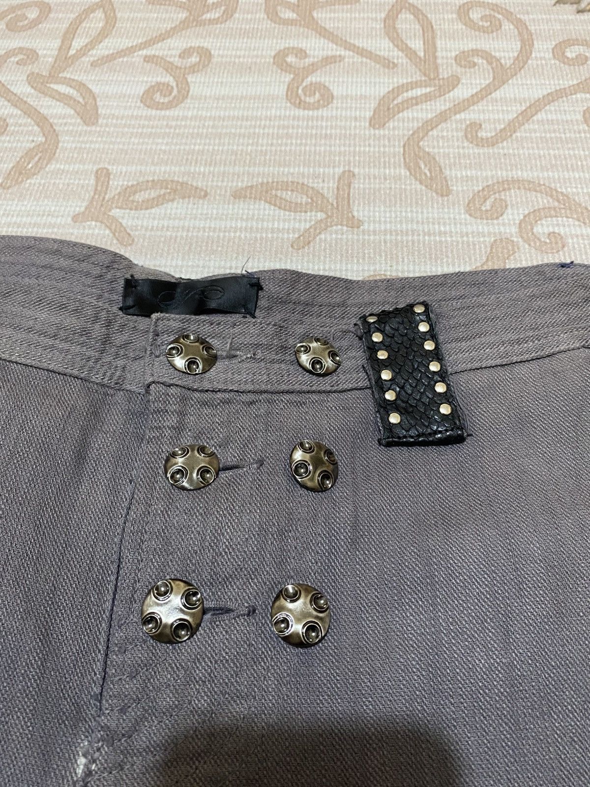 If Six Was Nine 2000s Nstly Japanese Snake Skin On Belt Denim Size US 33 - 4 Thumbnail